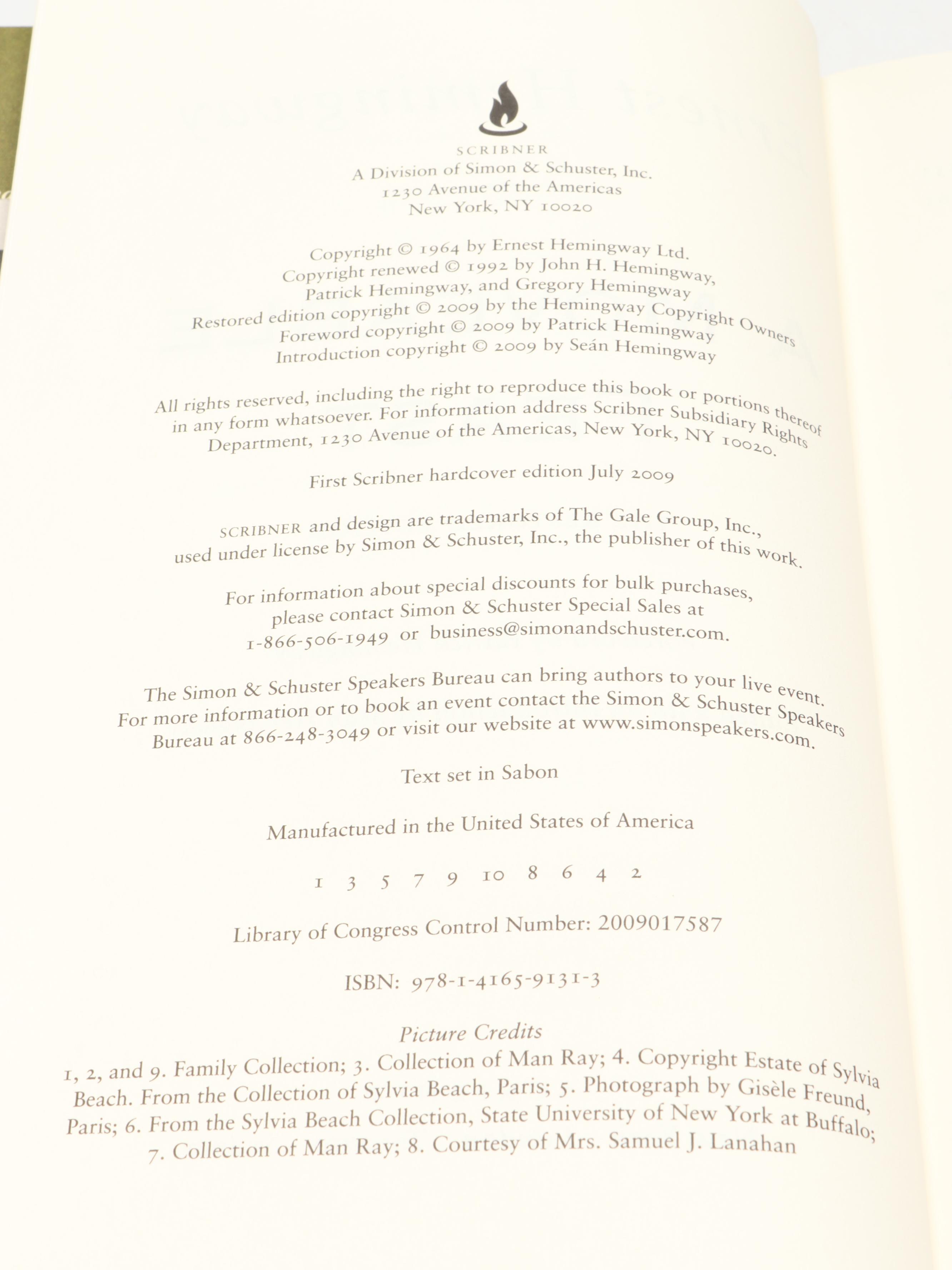 First Trade Edition "A Farewell to Arms" and More Books by Ernest Hemingway