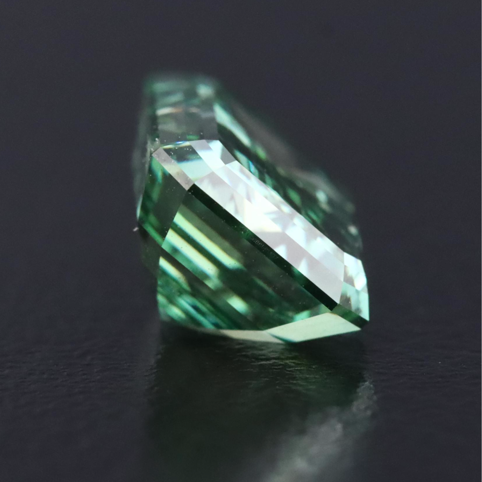 Loose 3.20 CT Lab Grown Fancy Green Diamond with IGI Report
