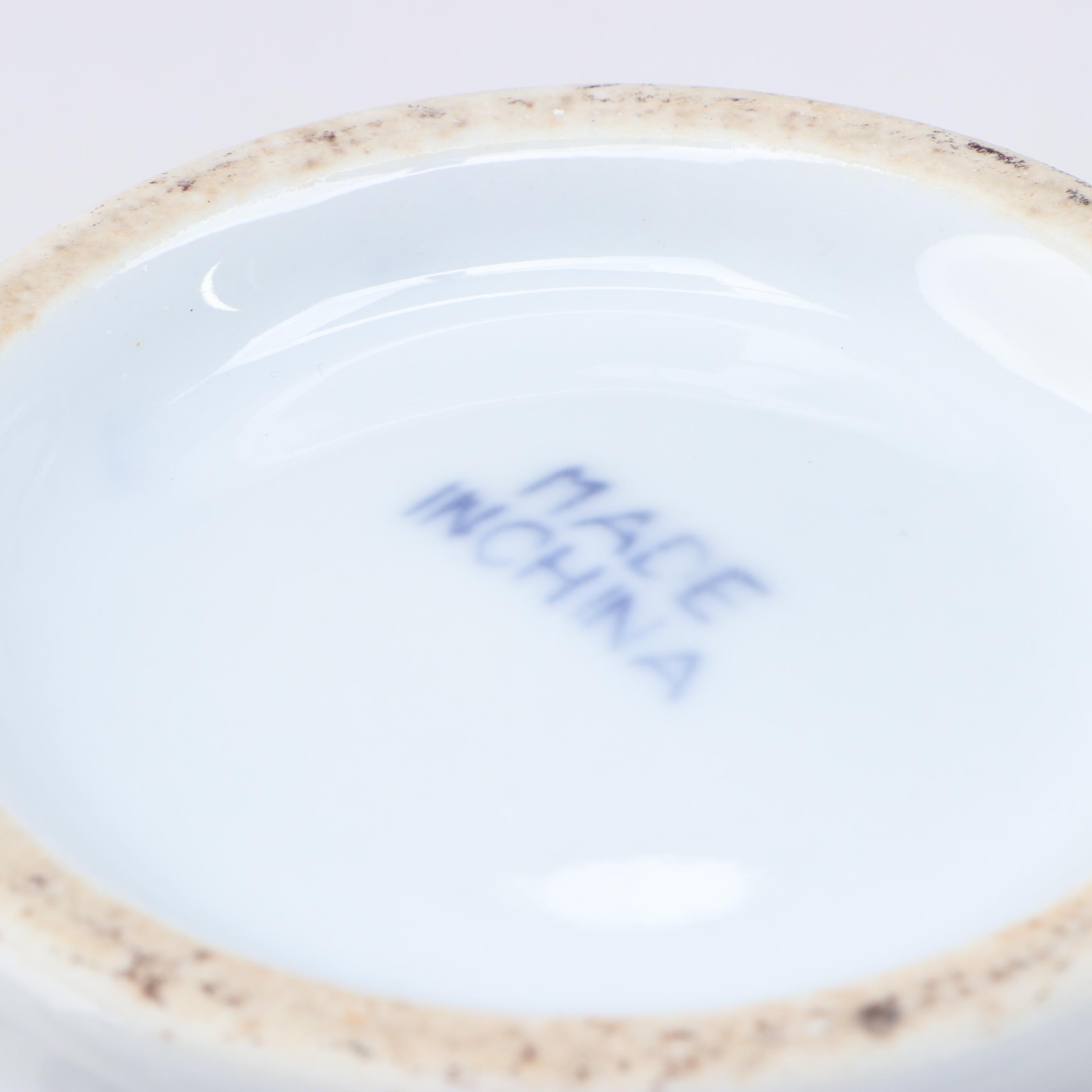 Chinese Melon Jar and Vase with More Asian Style Blue and White Ceramics