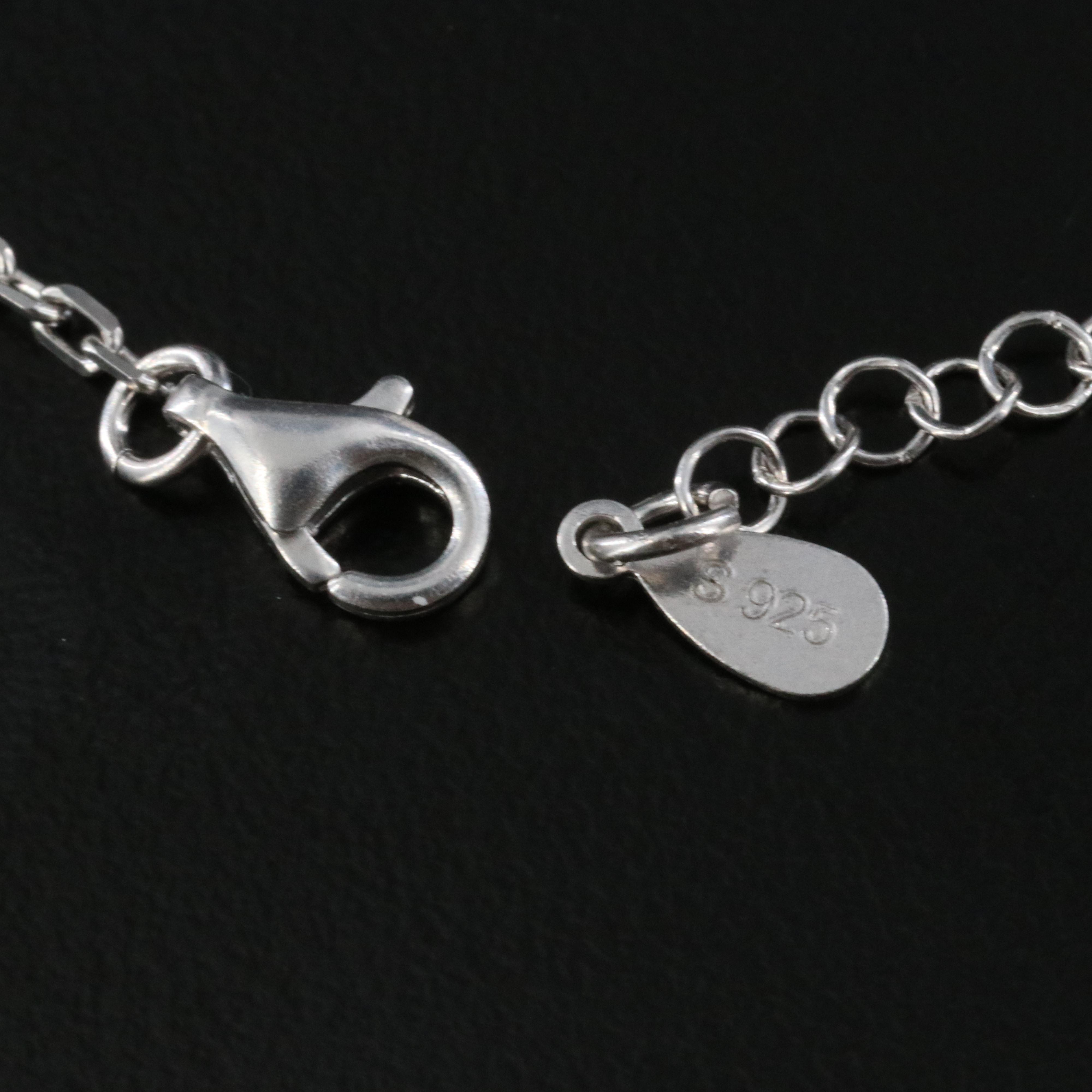 Sterling Quatrefoil Station Bracelet