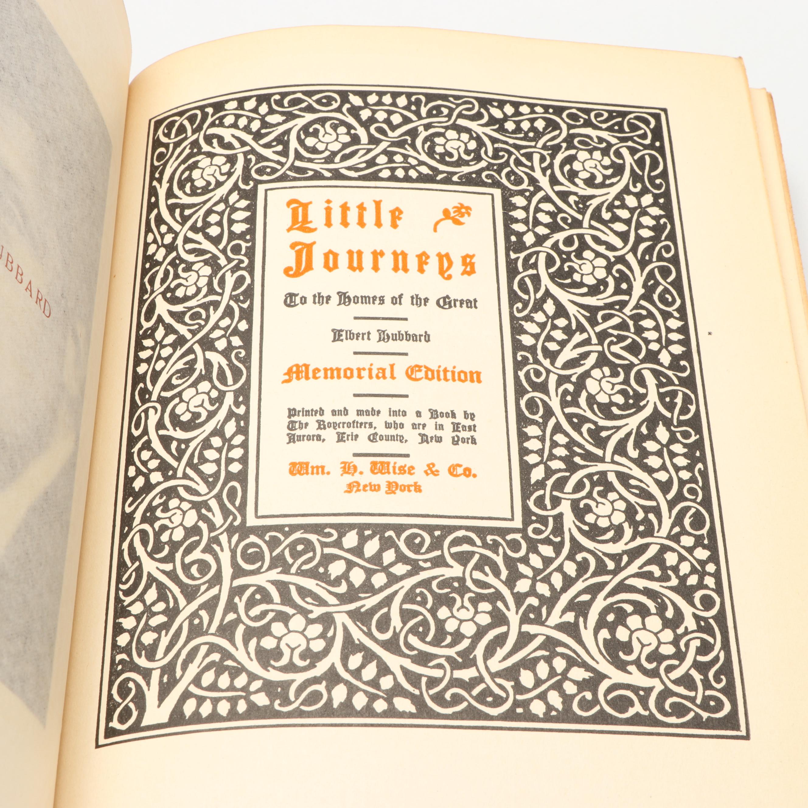 Memorial Edition "Little Journeys" Partial Set by Elbert Hubbard, Early 20th C.