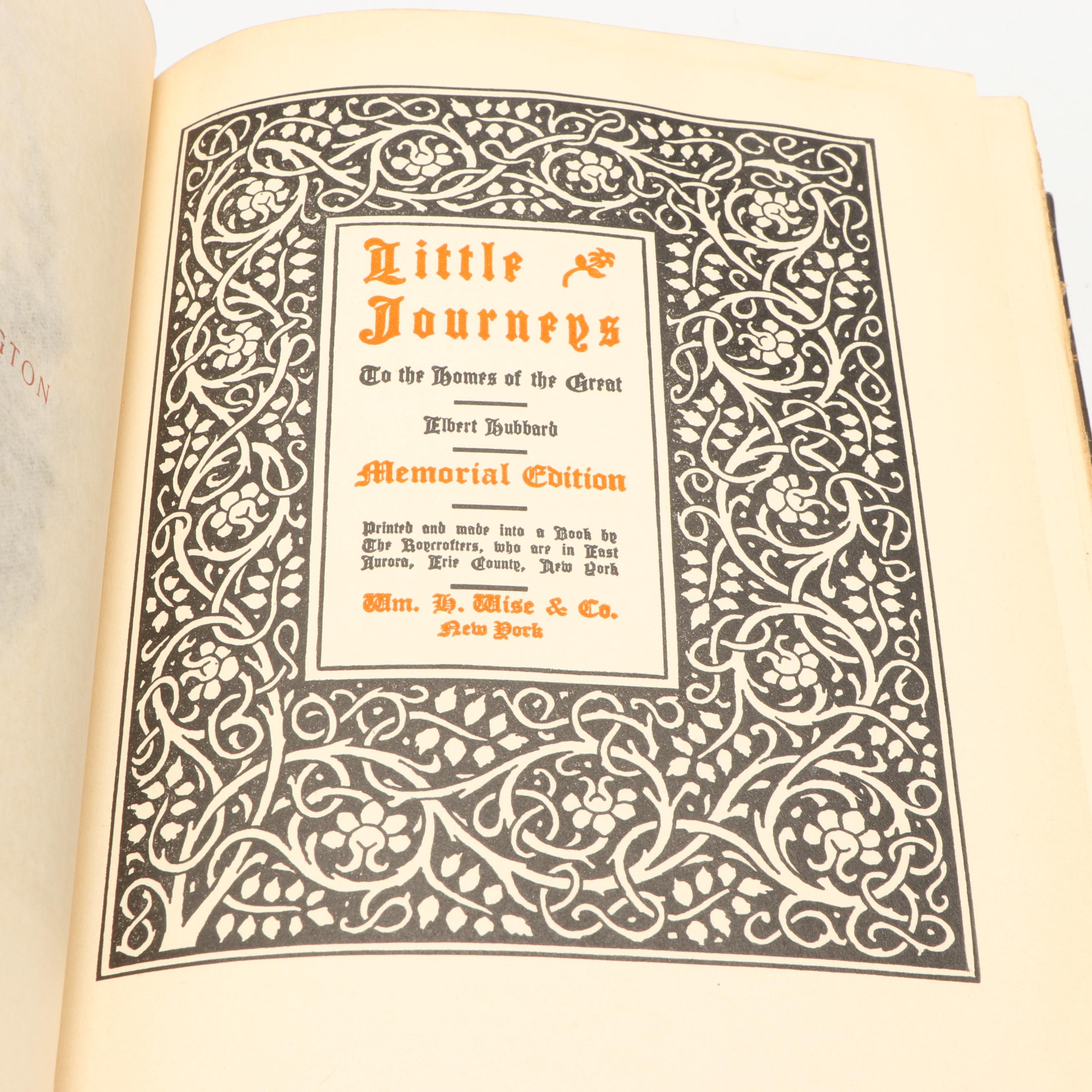 Memorial Edition "Little Journeys" Partial Set by Elbert Hubbard, Early 20th C.