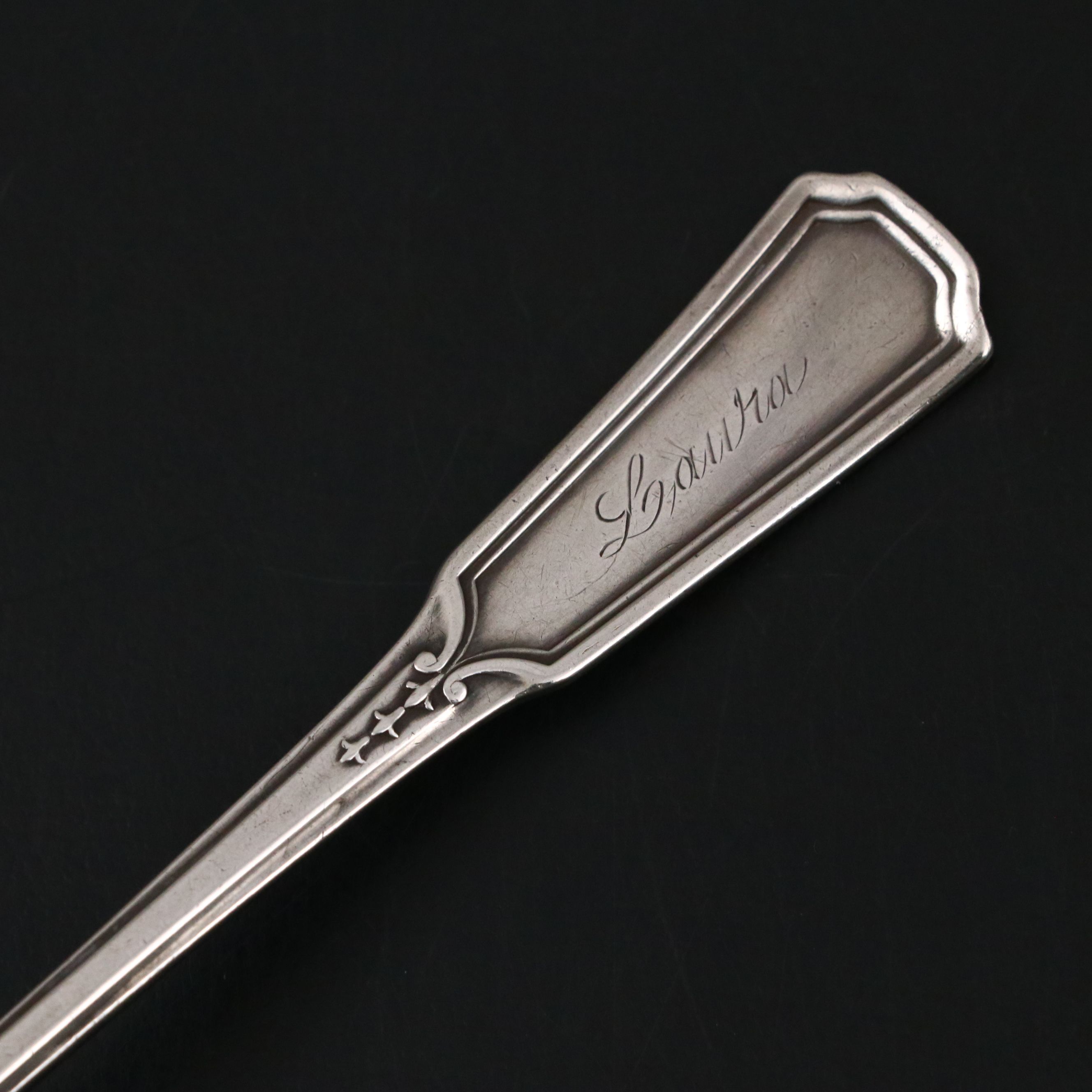 Newport Cream and Sugar with Alvin "Florence Nightingale" Sterling Teaspoon