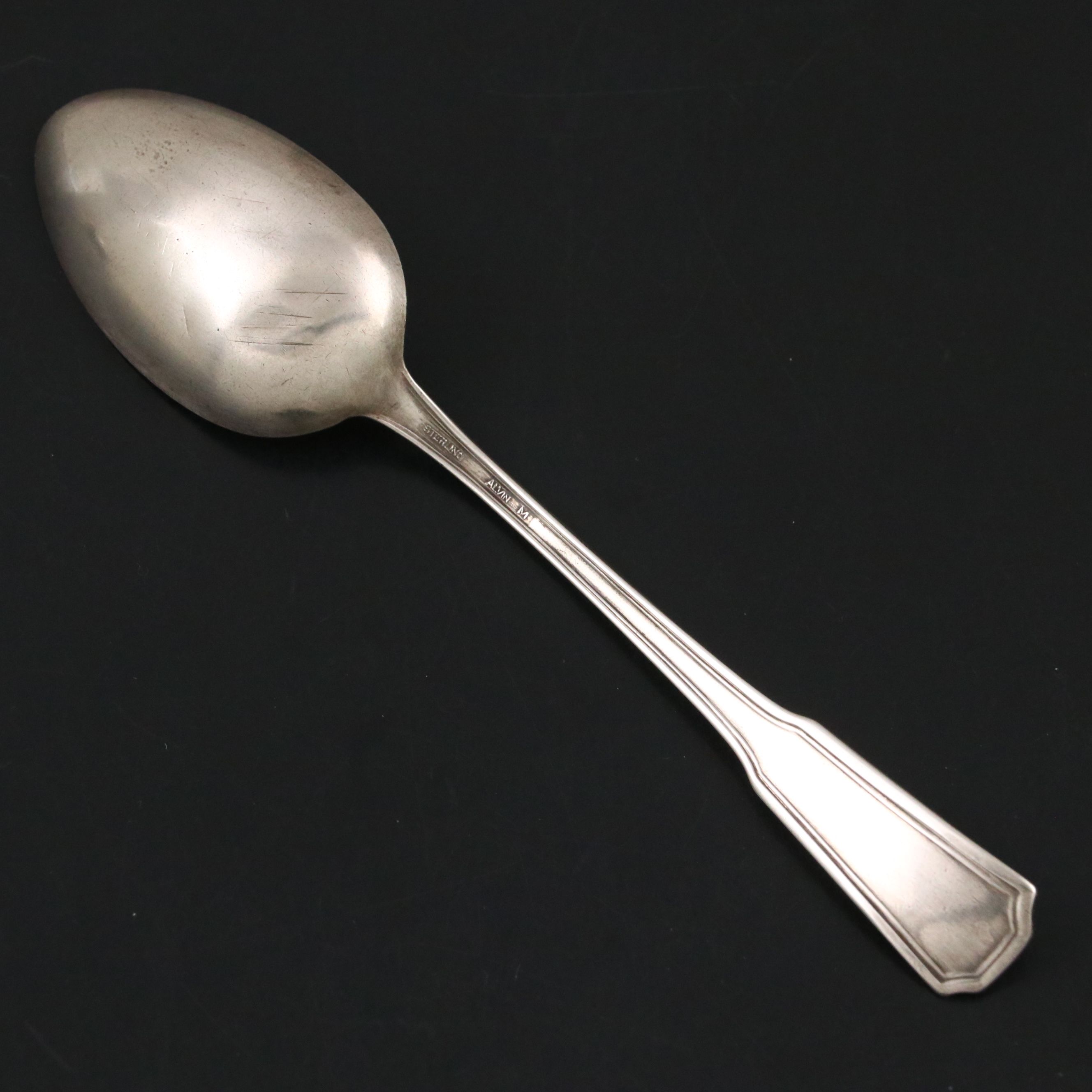 Newport Cream and Sugar with Alvin "Florence Nightingale" Sterling Teaspoon
