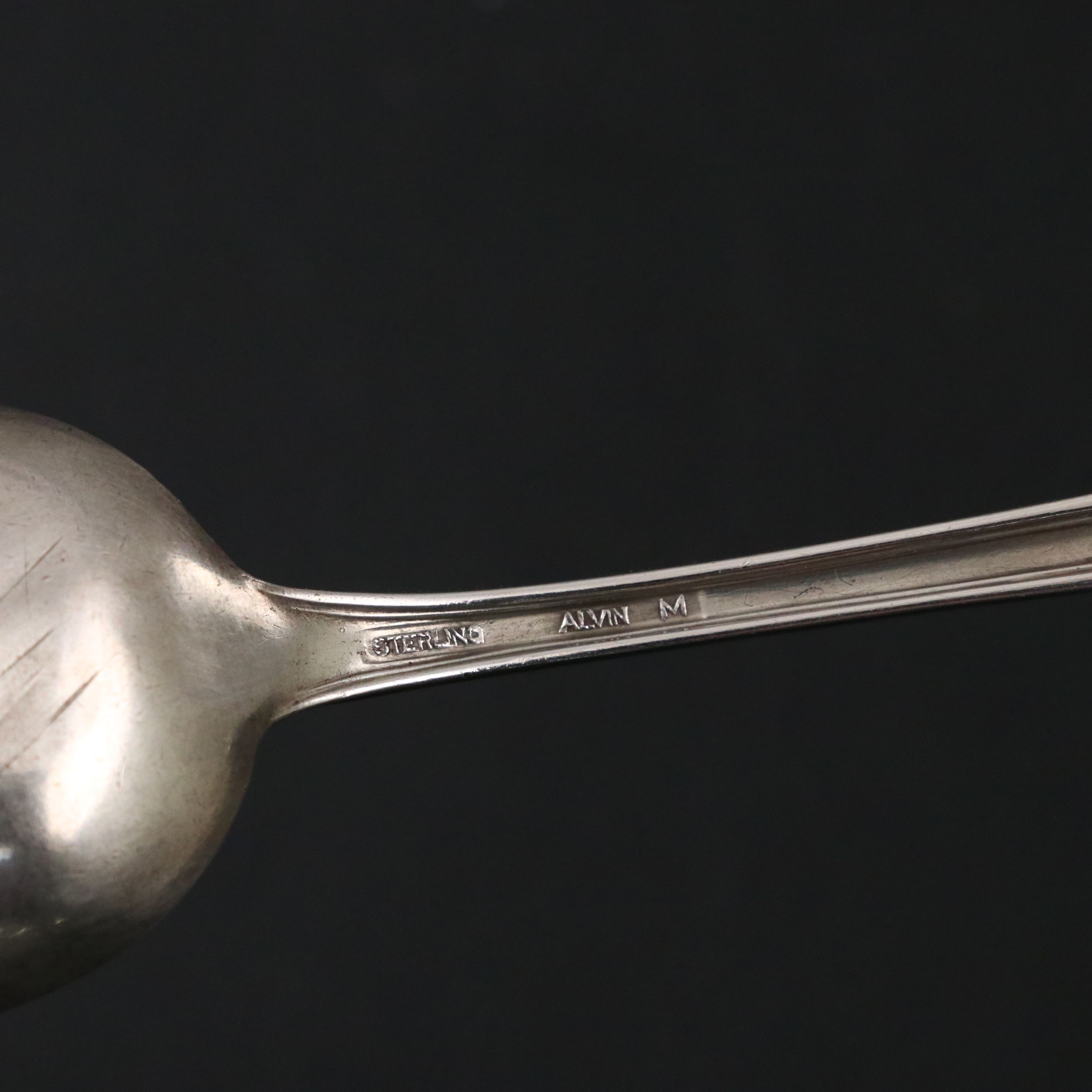 Newport Cream and Sugar with Alvin "Florence Nightingale" Sterling Teaspoon