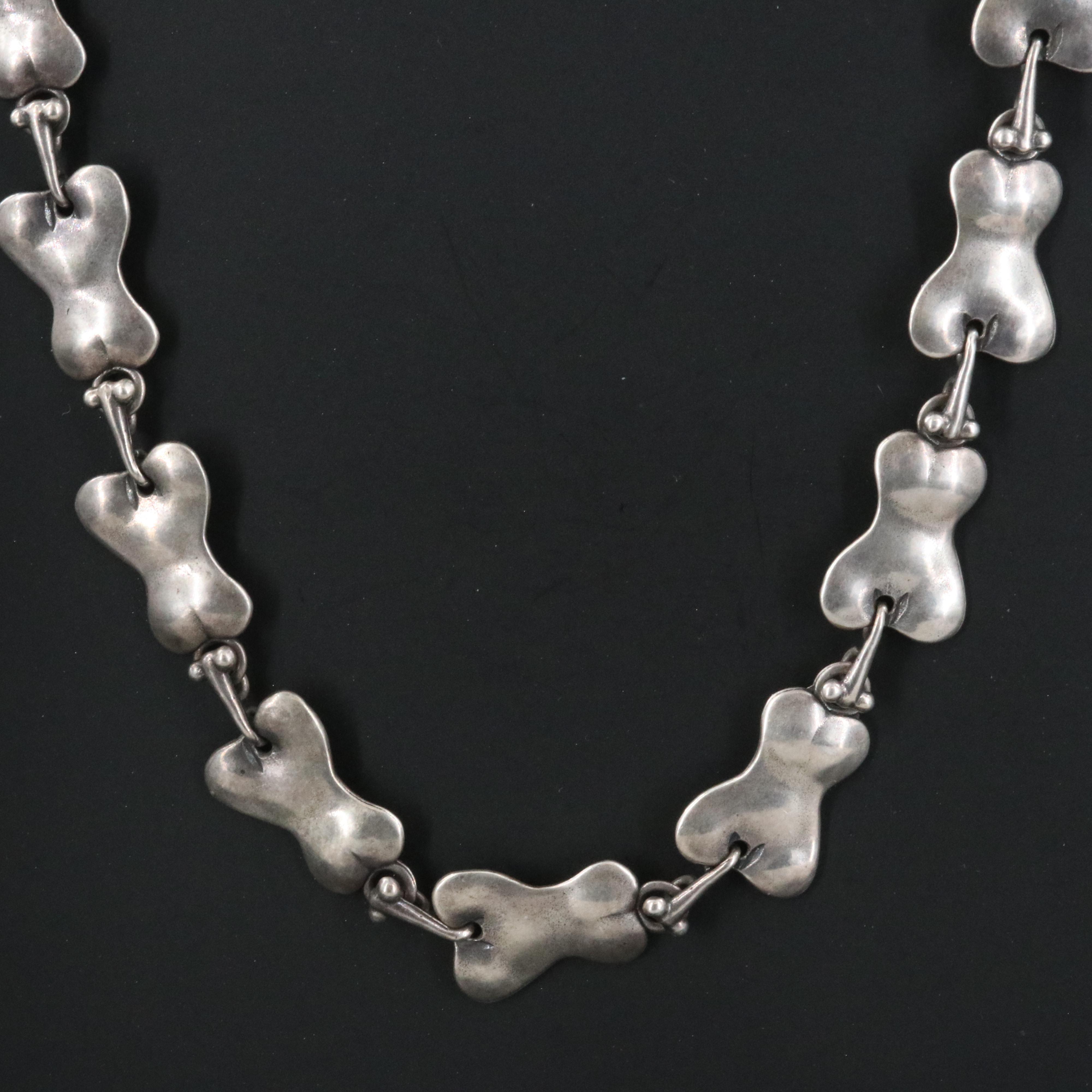 Artisan Sterling Fancy Link Necklace
