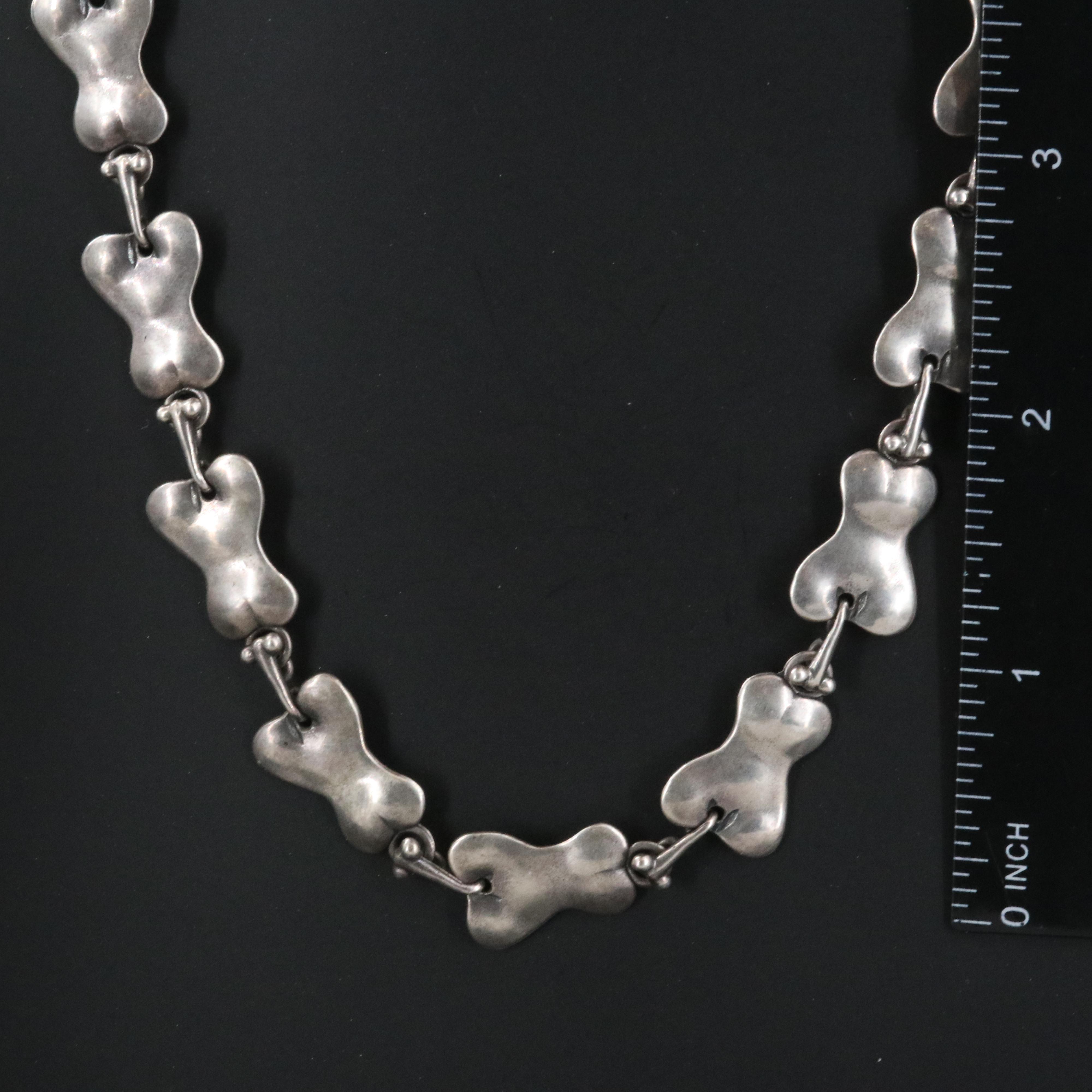 Artisan Sterling Fancy Link Necklace