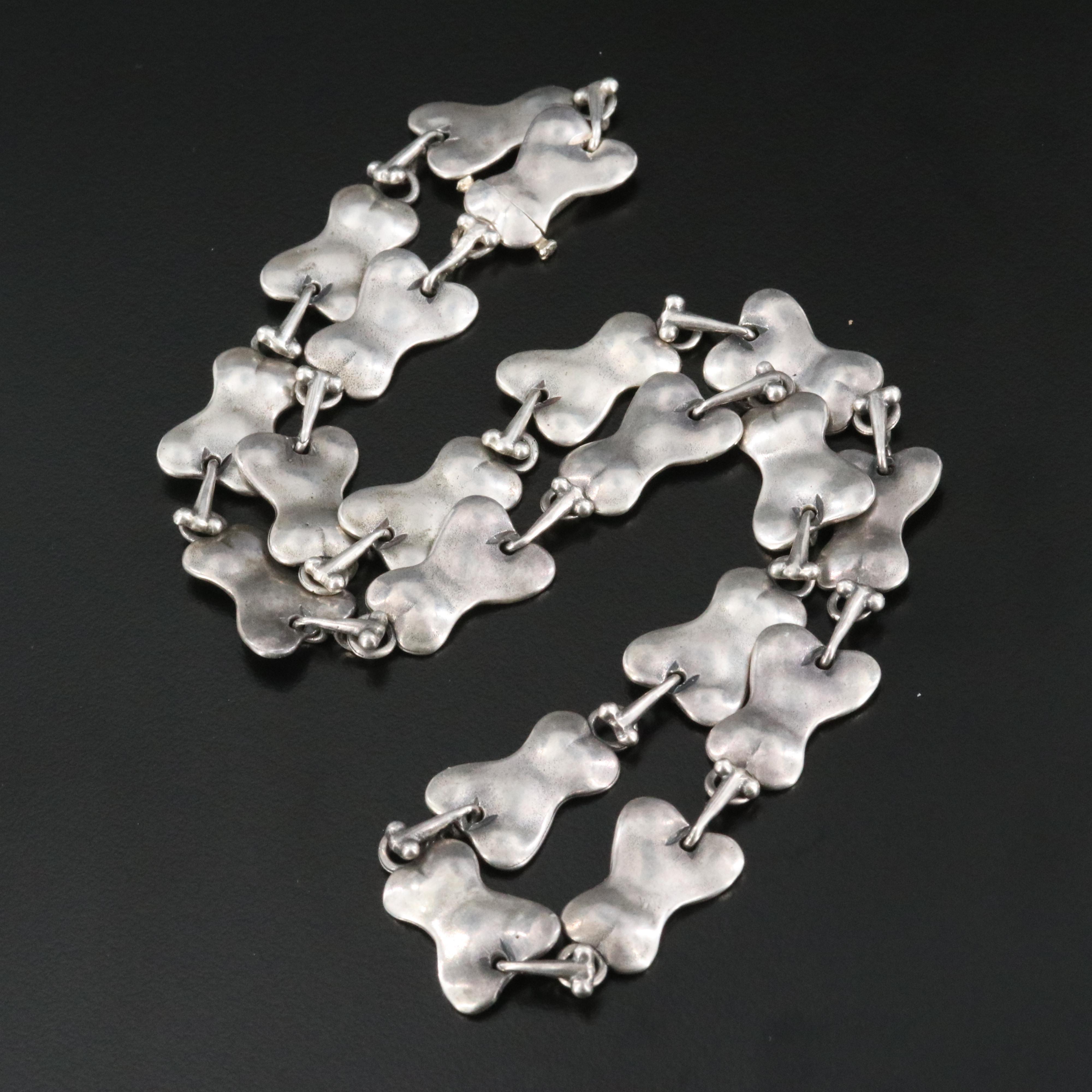 Artisan Sterling Fancy Link Necklace