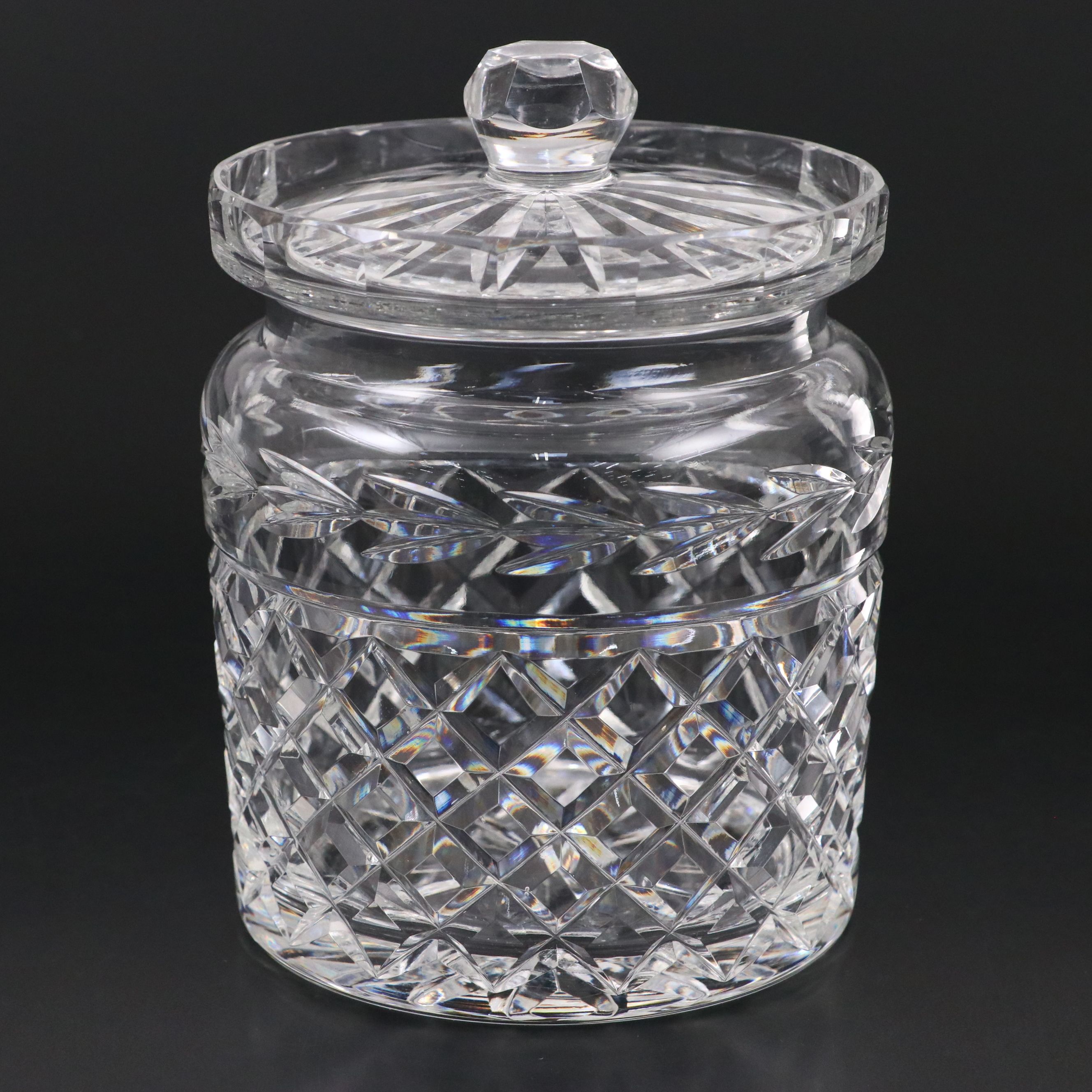 Waterford Crystal "Glandore" Biscuit Barrel
