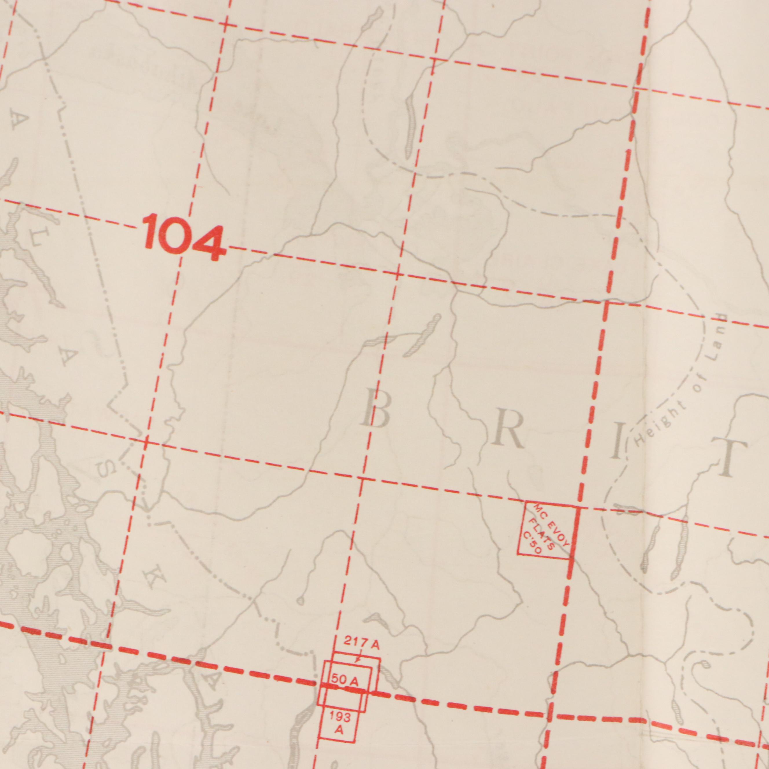 Collection of Canada Department of Mines and Technical Surveys Lithographic Maps