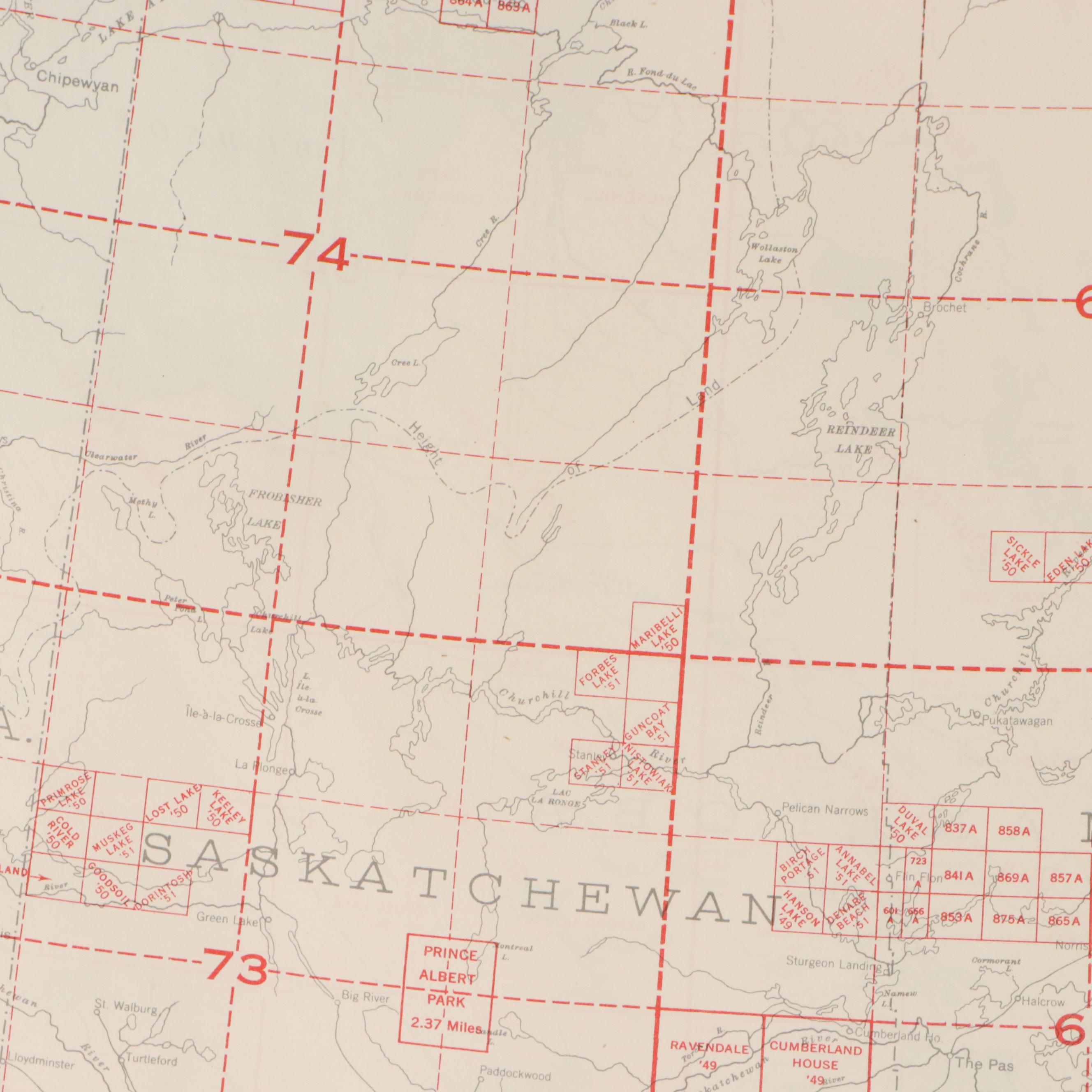 Collection of Canada Department of Mines and Technical Surveys Lithographic Maps