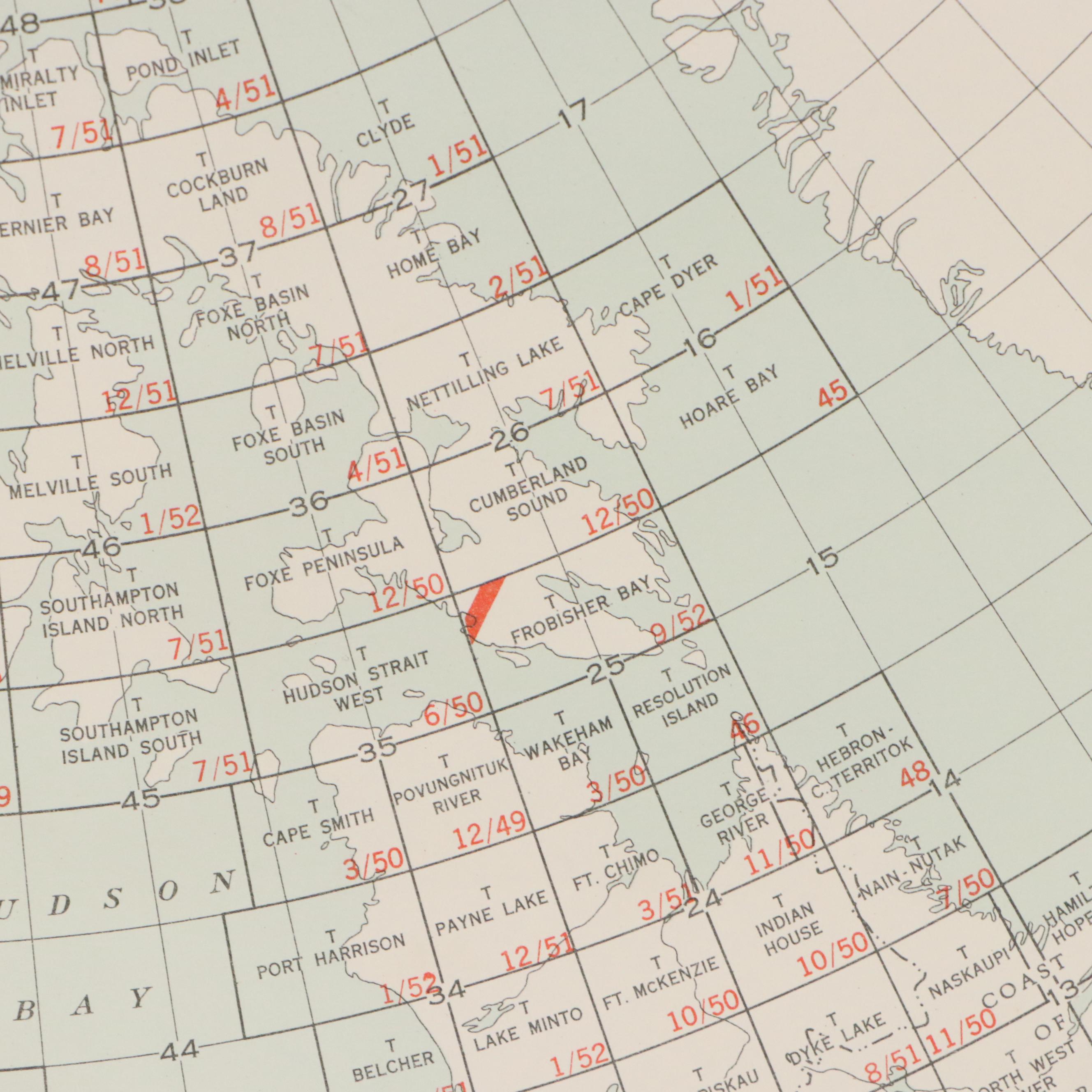 Collection of Canada Department of Mines and Technical Surveys Lithographic Maps