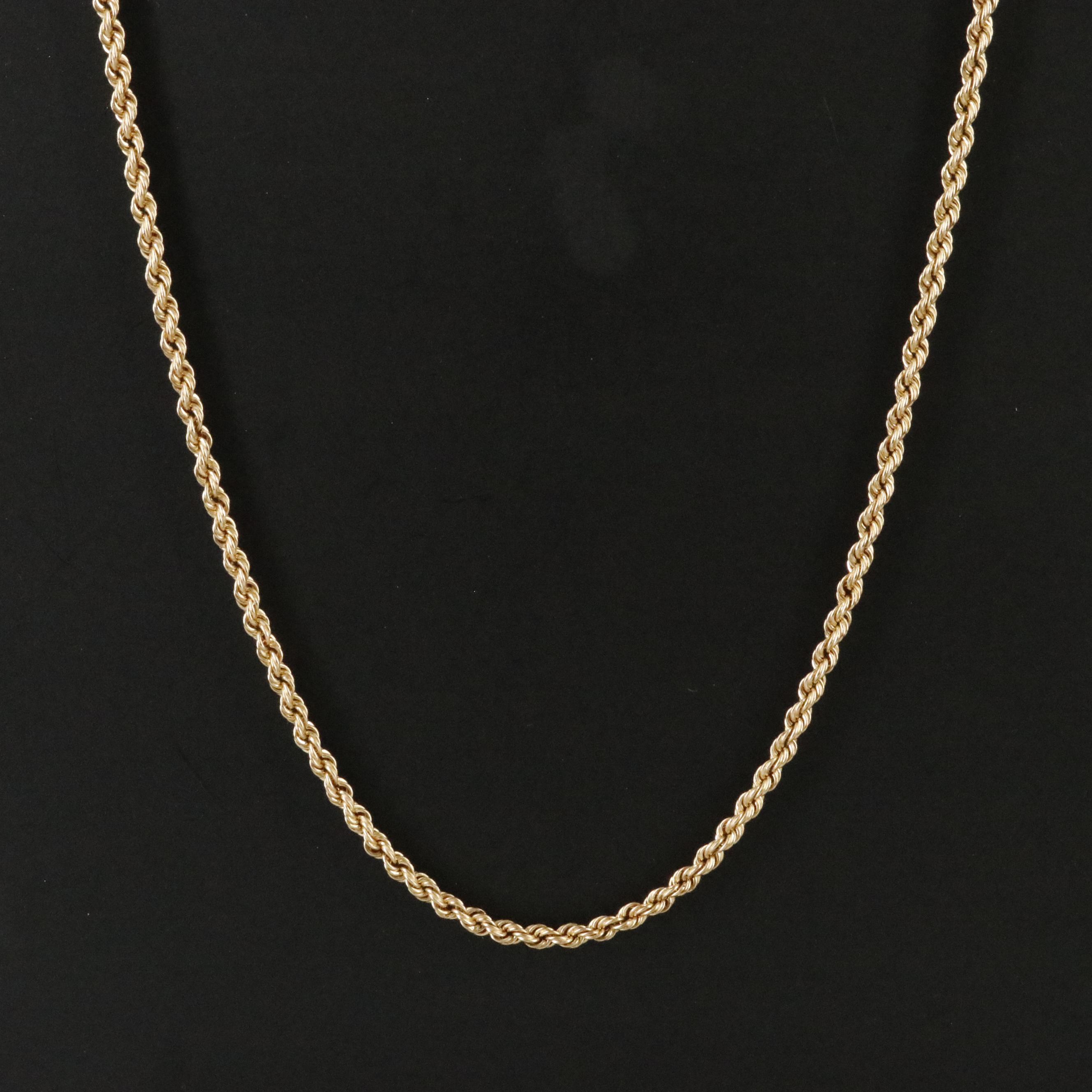 10K Rope Chain Necklace