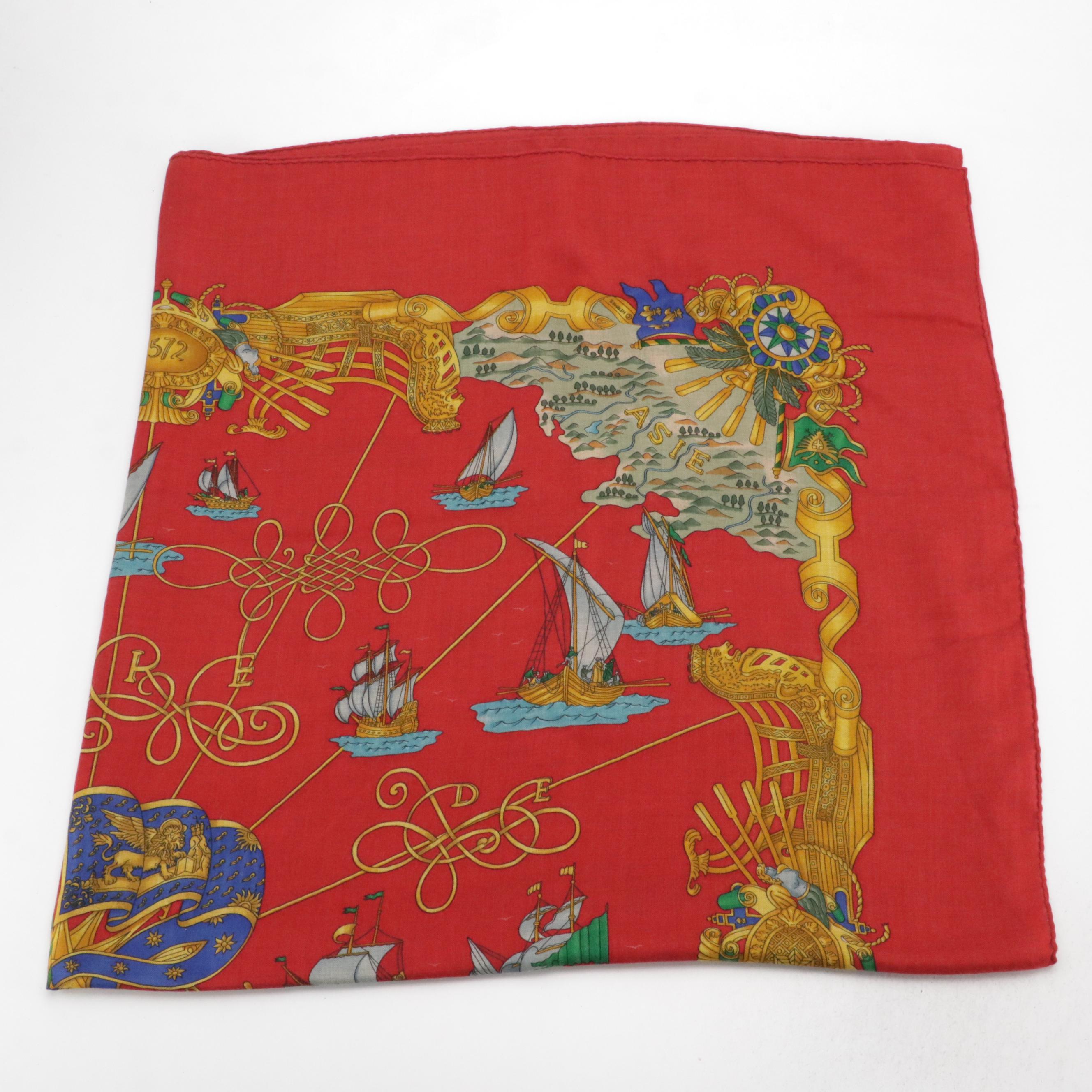 Hermès "Voiles de Lumière" Scarf Shawl 140 in Silk Cashmere Blend with Box