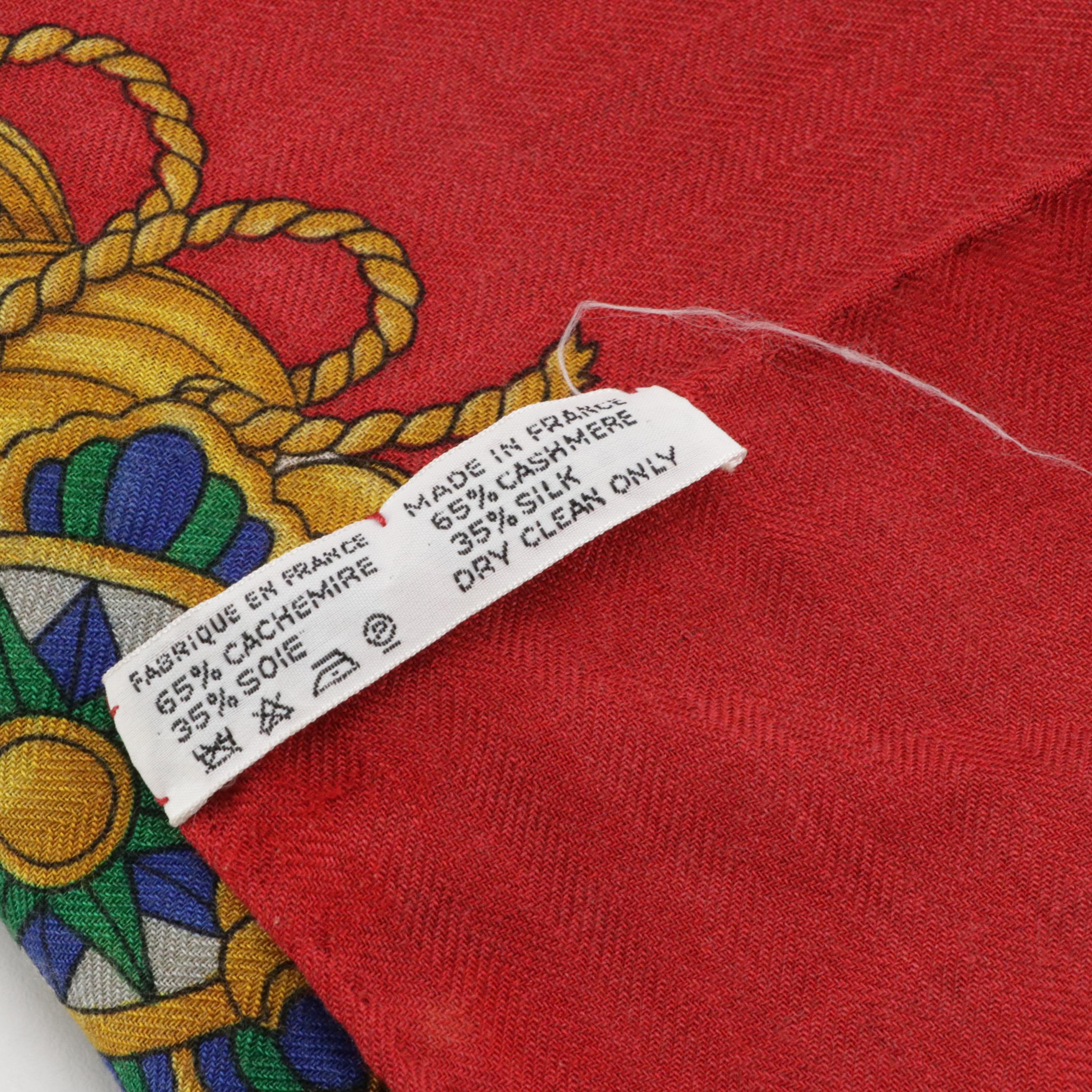 Hermès "Voiles de Lumière" Scarf Shawl 140 in Silk Cashmere Blend with Box