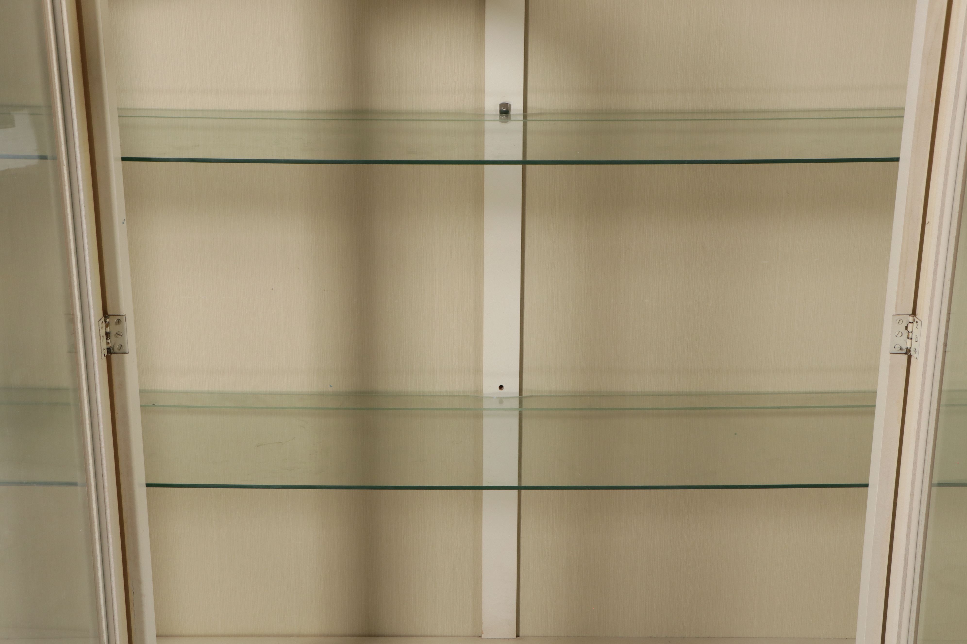 French Provincial Style Paint-Decorated Wood China Cabinet