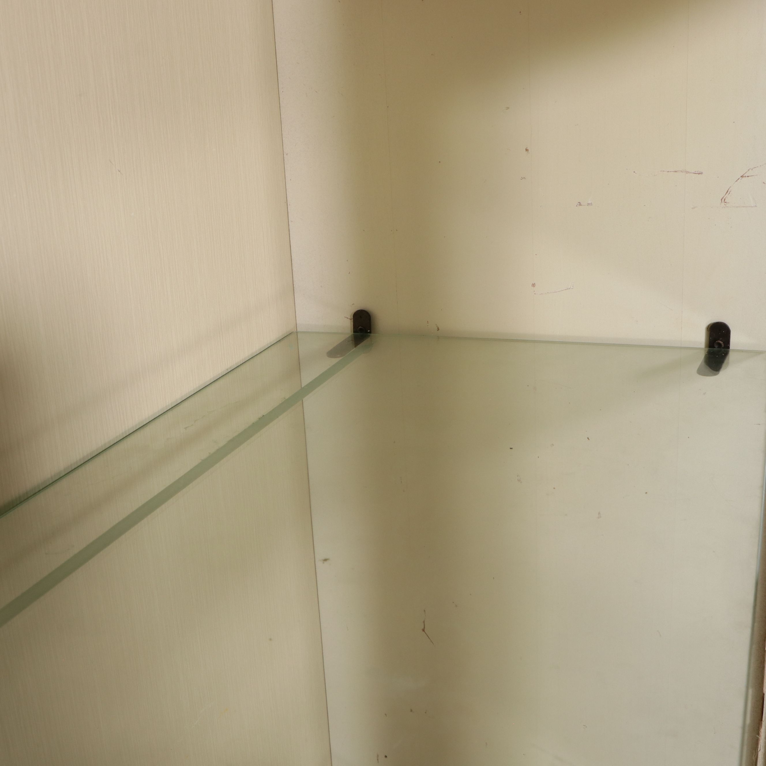 French Provincial Style Paint-Decorated Wood China Cabinet