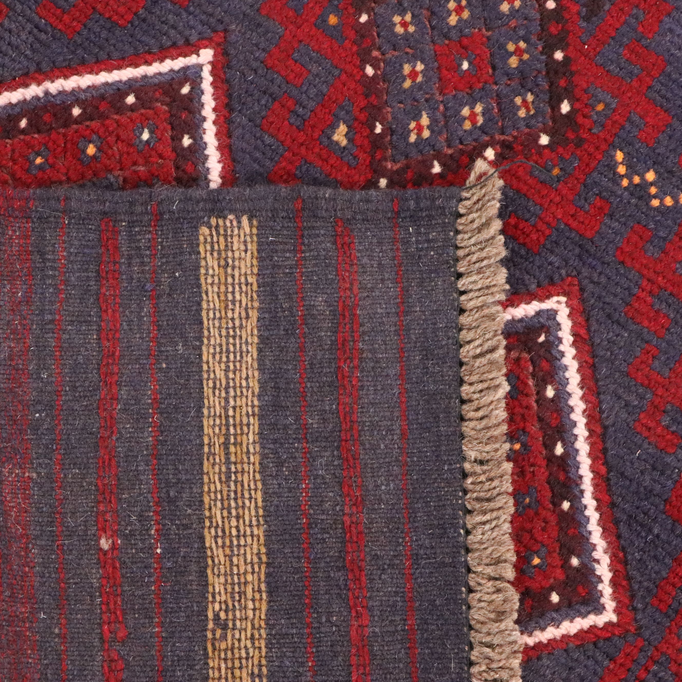 2'3 x 11'7 Handwoven Afghan Mashwani Carpet Runner