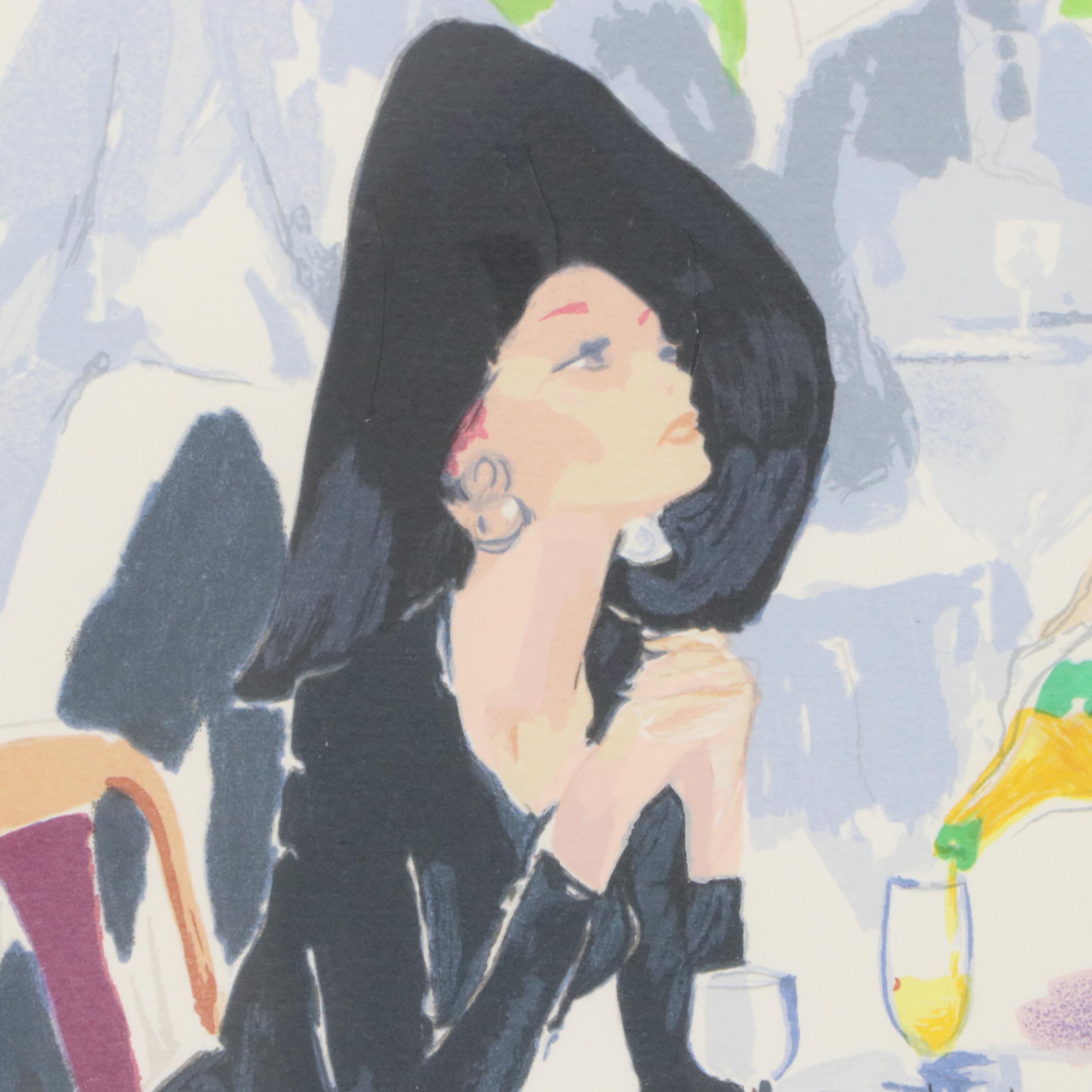 LeRoy Neiman Lithograph "California Cuisine"