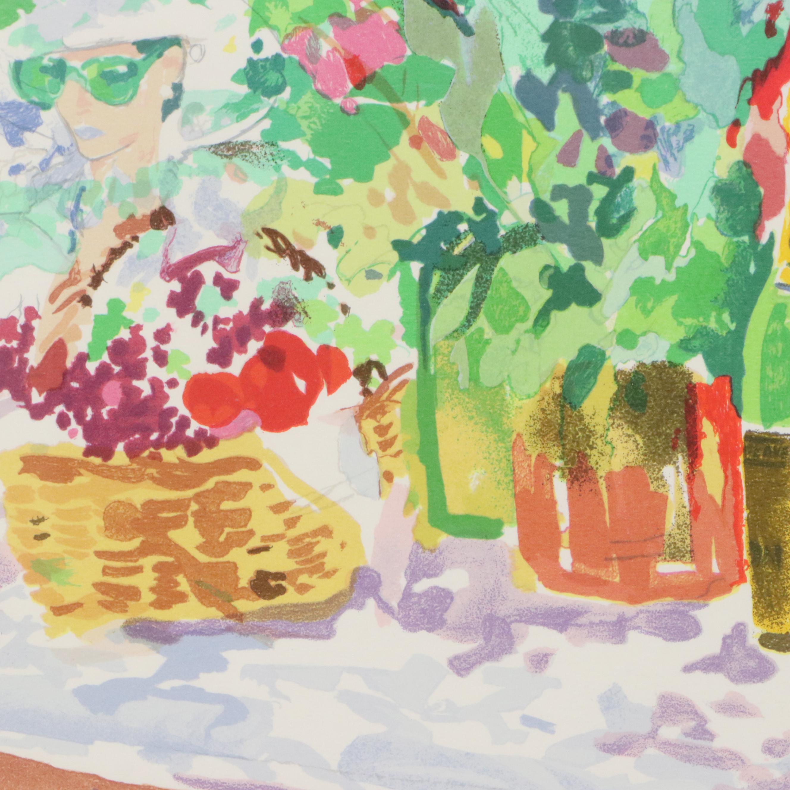 LeRoy Neiman Lithograph "California Cuisine"