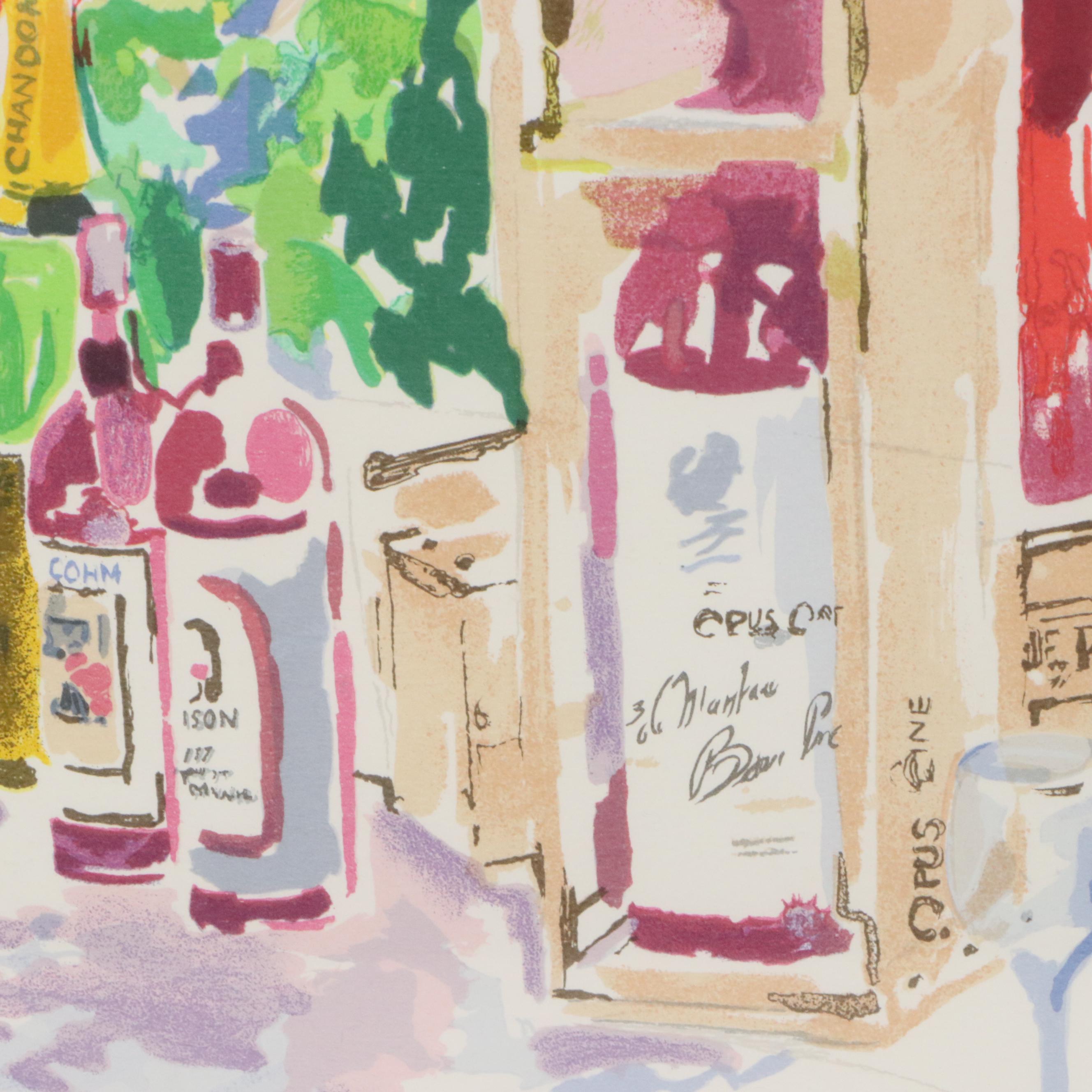 LeRoy Neiman Lithograph "California Cuisine"