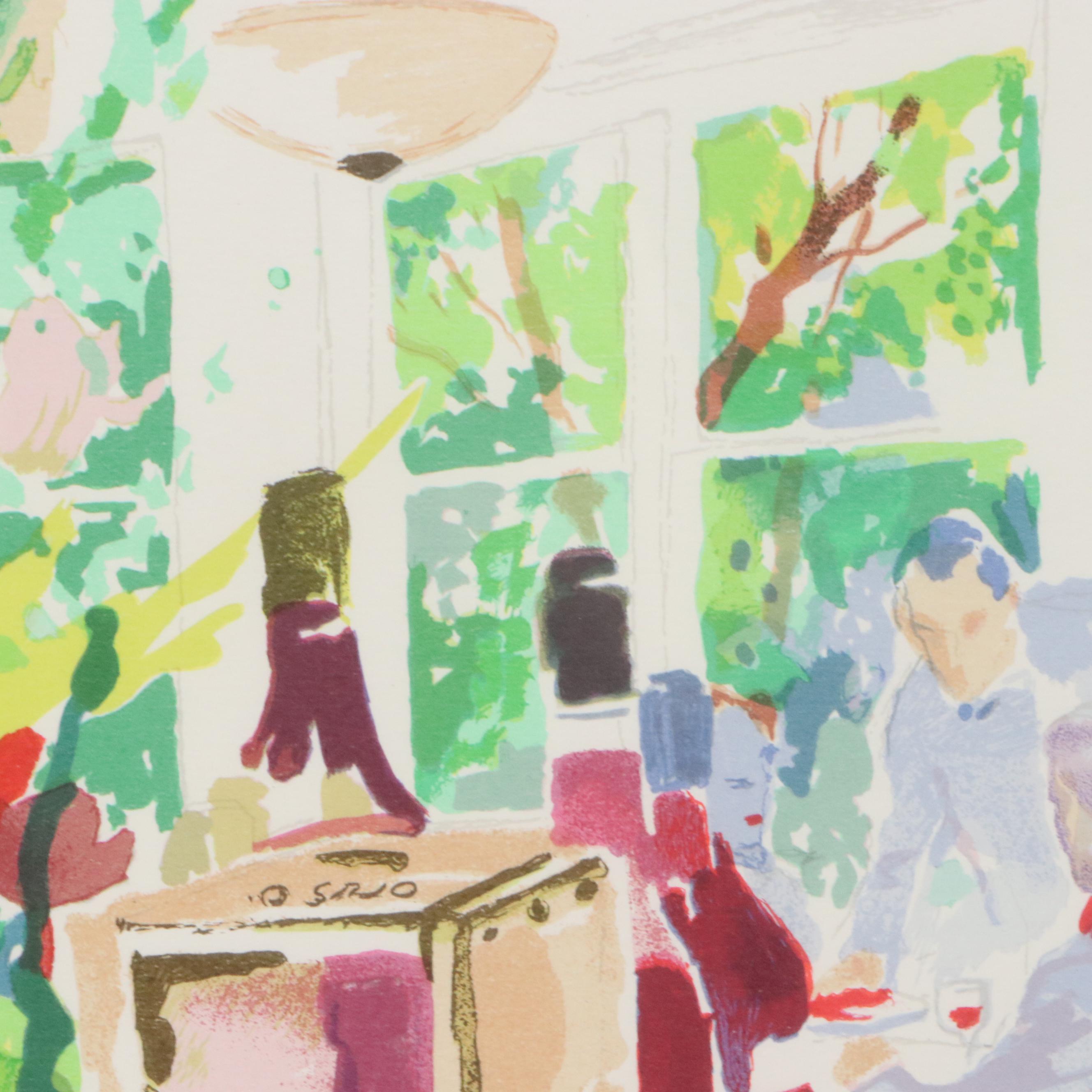 LeRoy Neiman Lithograph "California Cuisine"