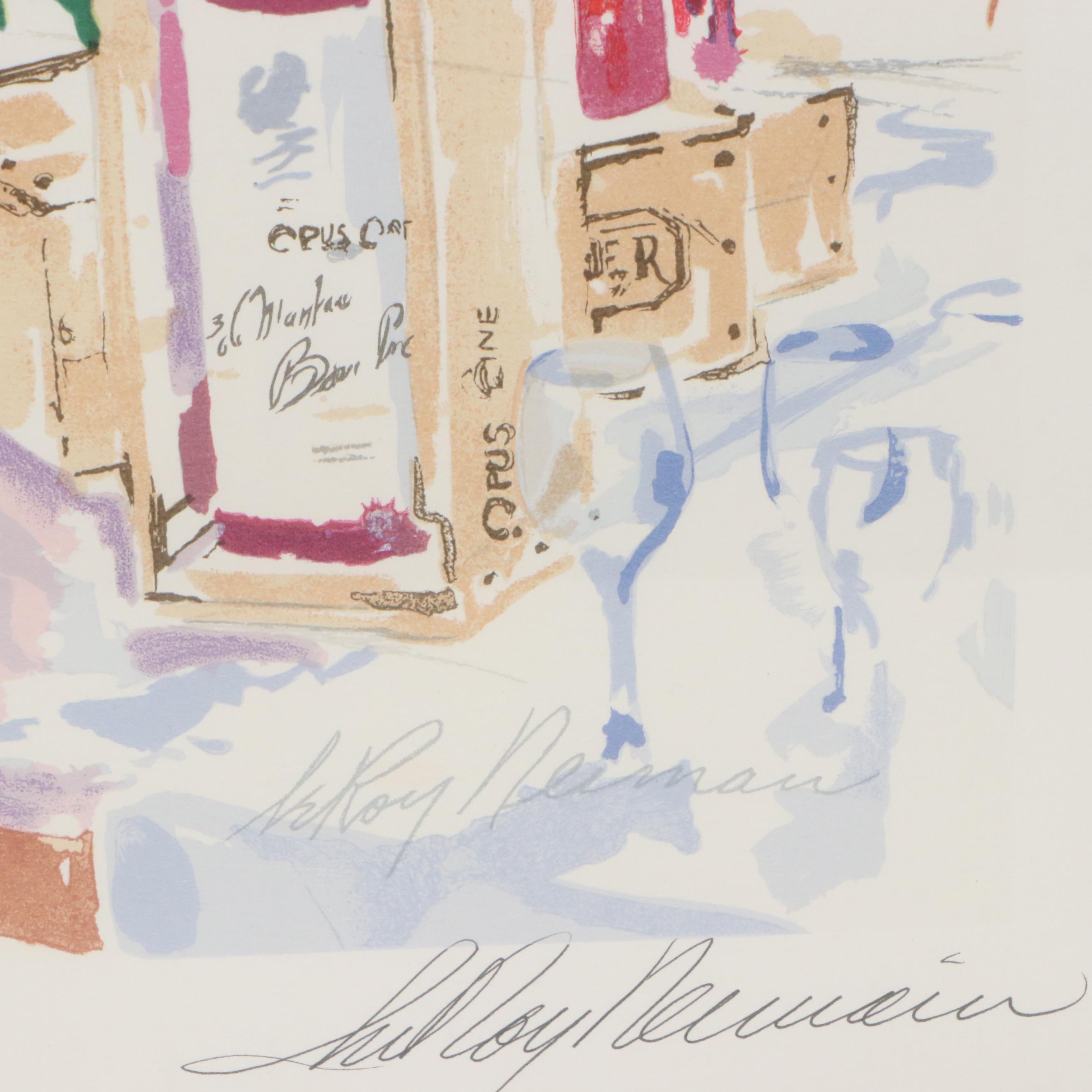 LeRoy Neiman Lithograph "California Cuisine"