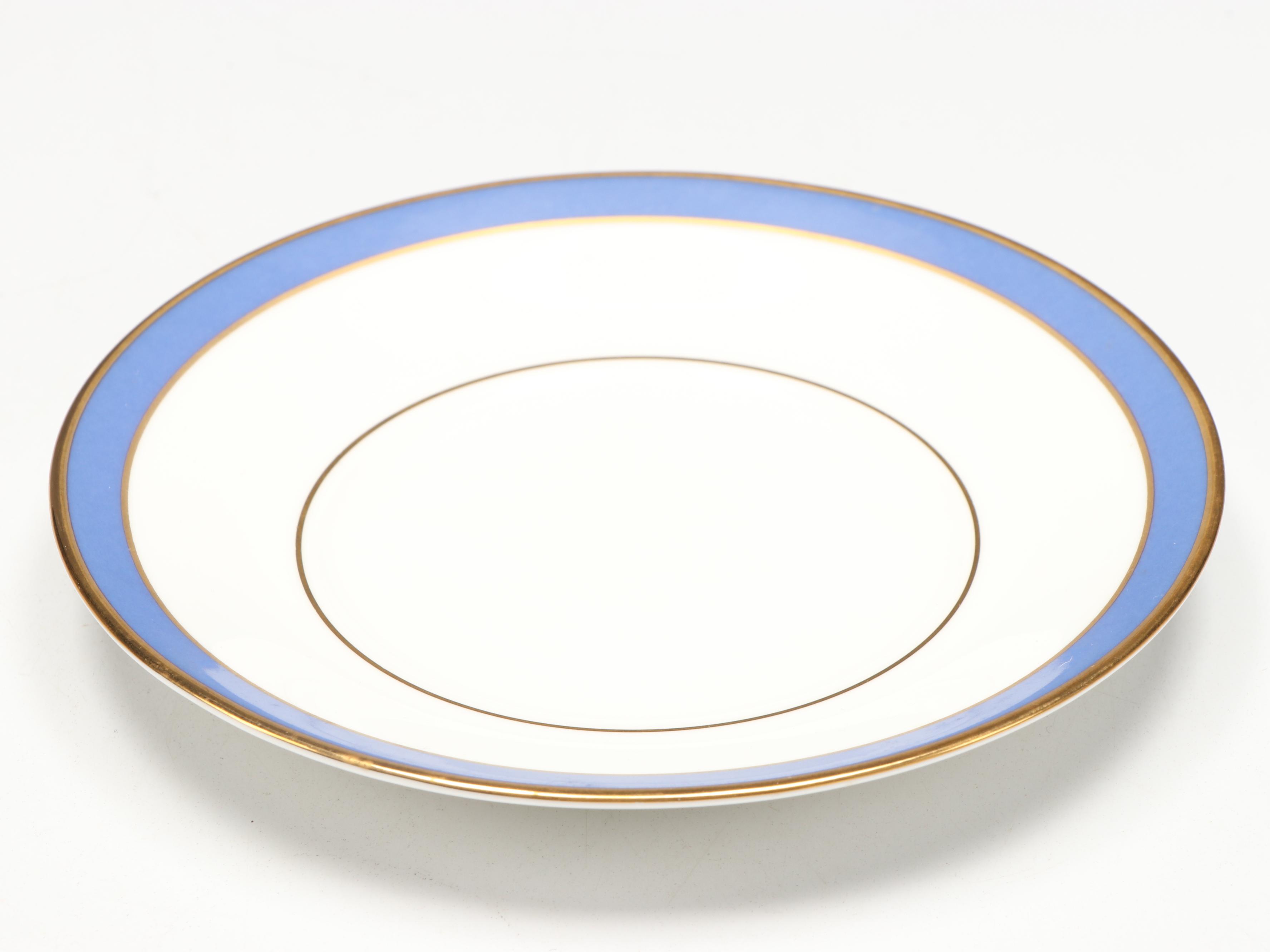 Tiffany & Co. "Tiffany Floral" Porcelain Flat Cups and Saucers