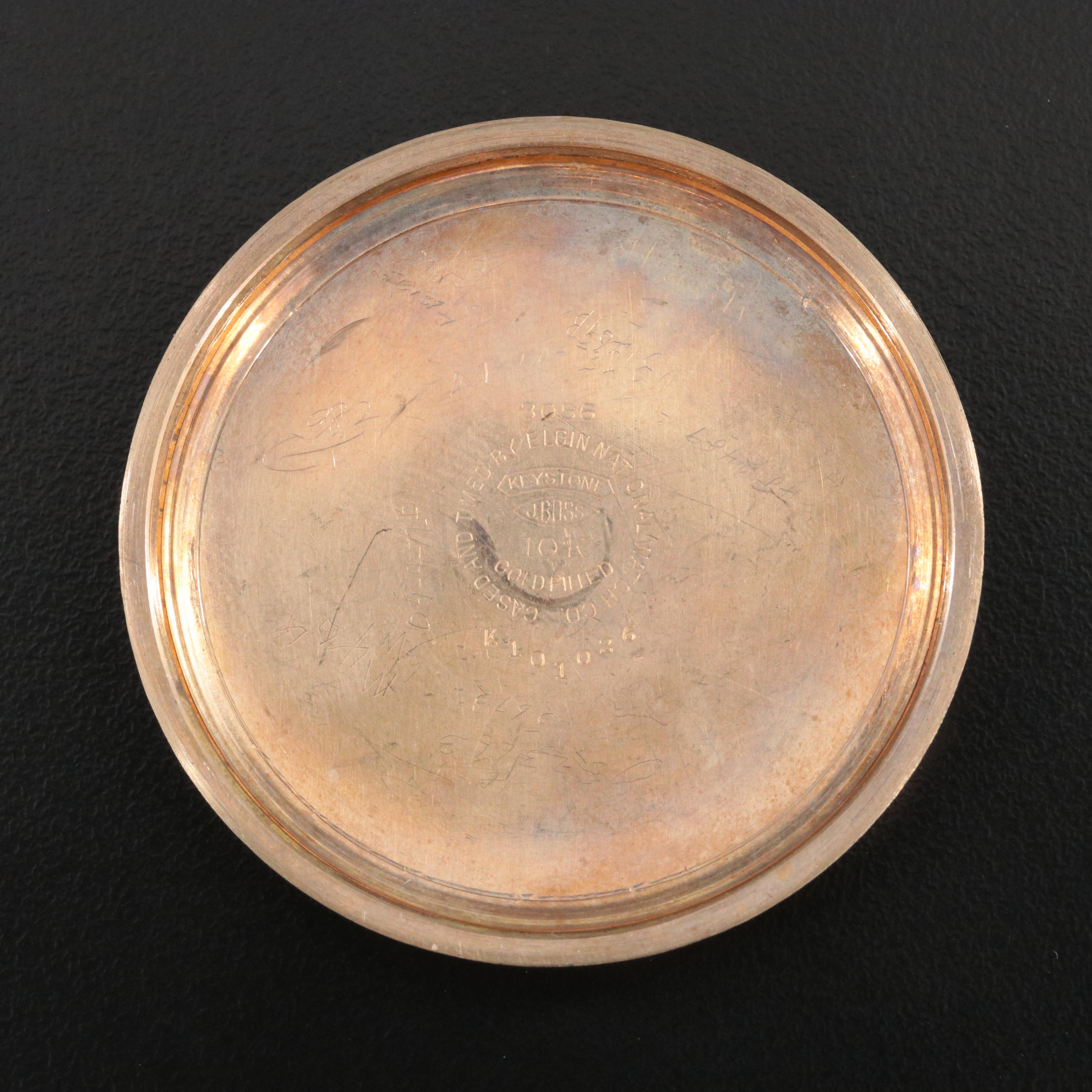 Elgin B.W. Raymond Gold Filled Pocket Watch