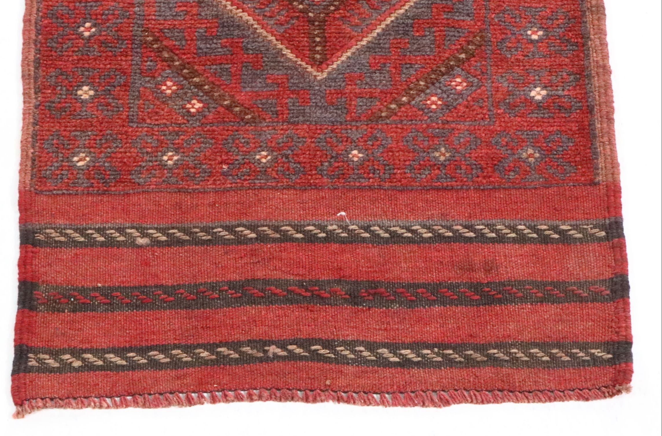 1'10 x 8' Handwoven Afghan Mashwani Carpet Runner