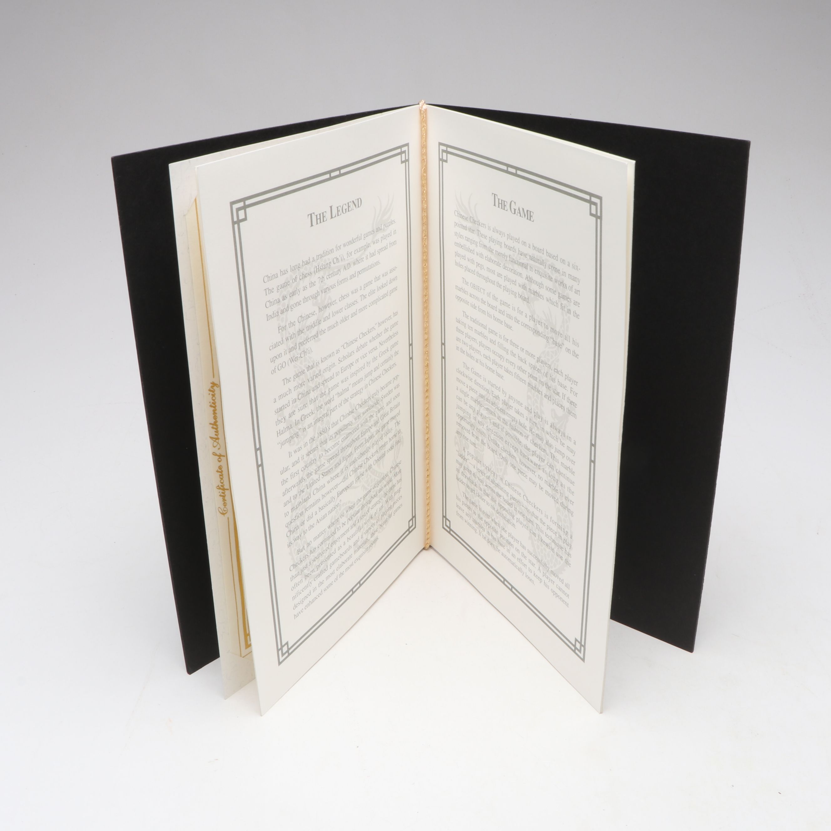 Franklin Mint Chinese Checkers Game Collector's Edition, Late 20th Century