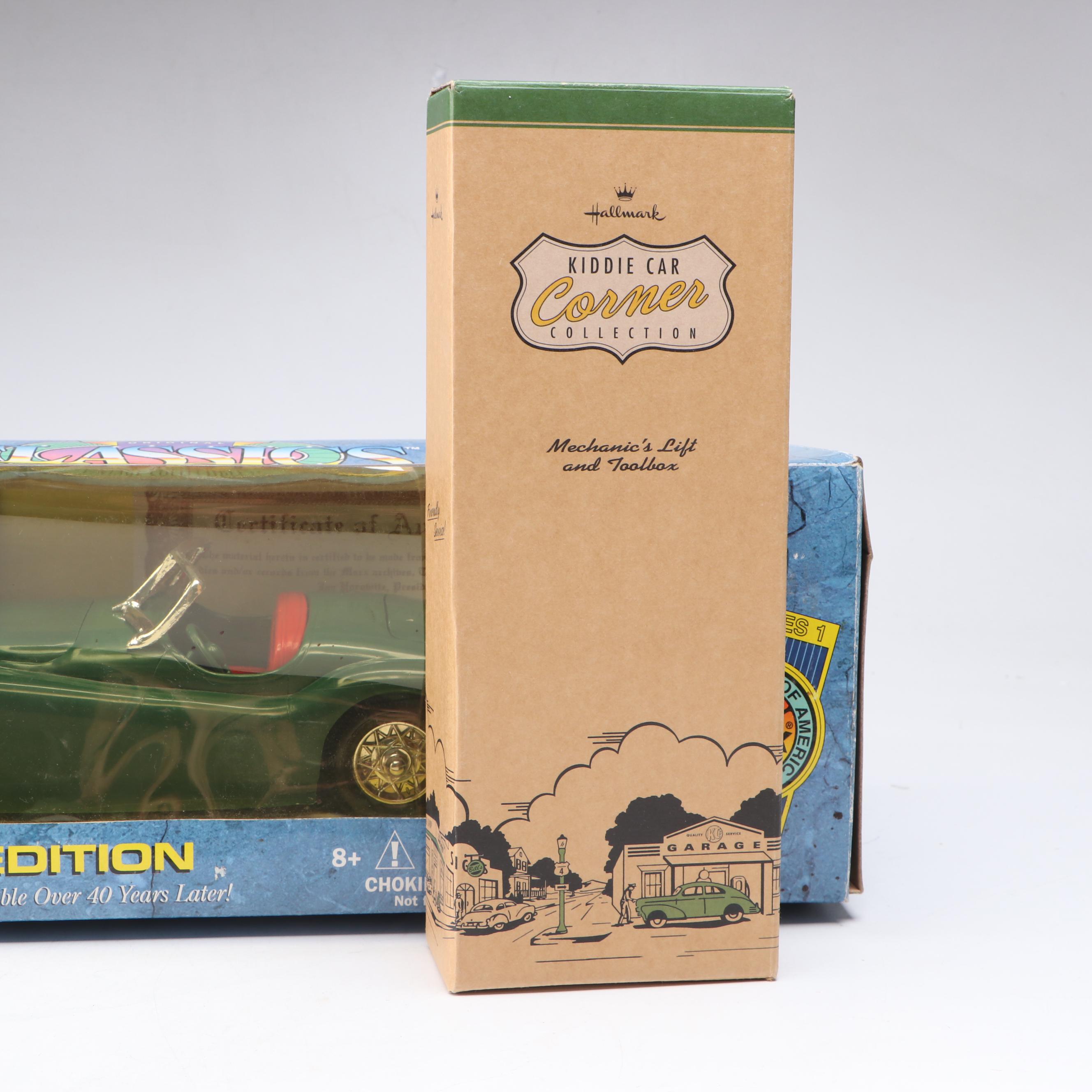 Marx Special Edition 1953 Jaguar Sports Car and Other Diecast Vintage Model Cars