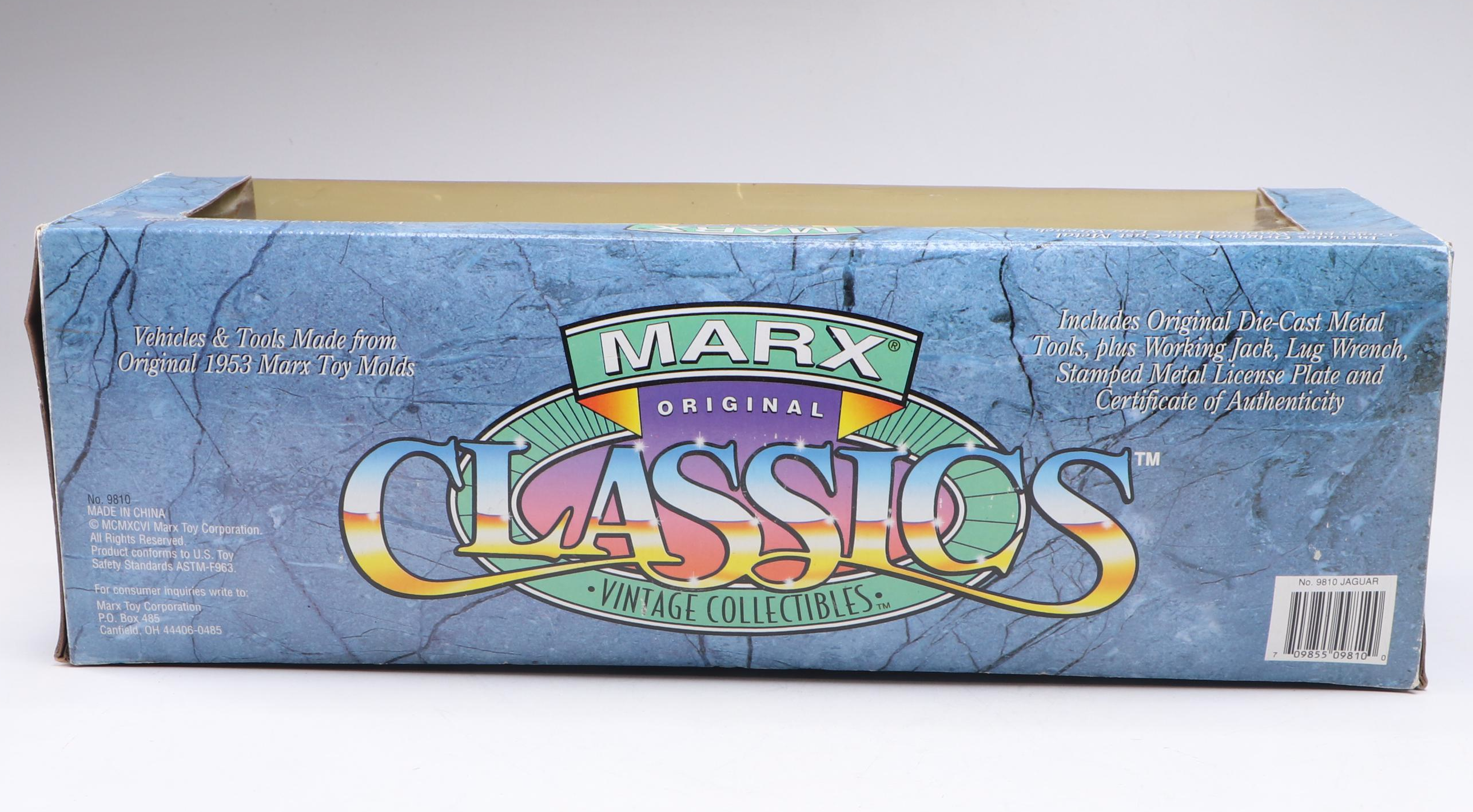 Marx Special Edition 1953 Jaguar Sports Car and Other Diecast Vintage Model Cars