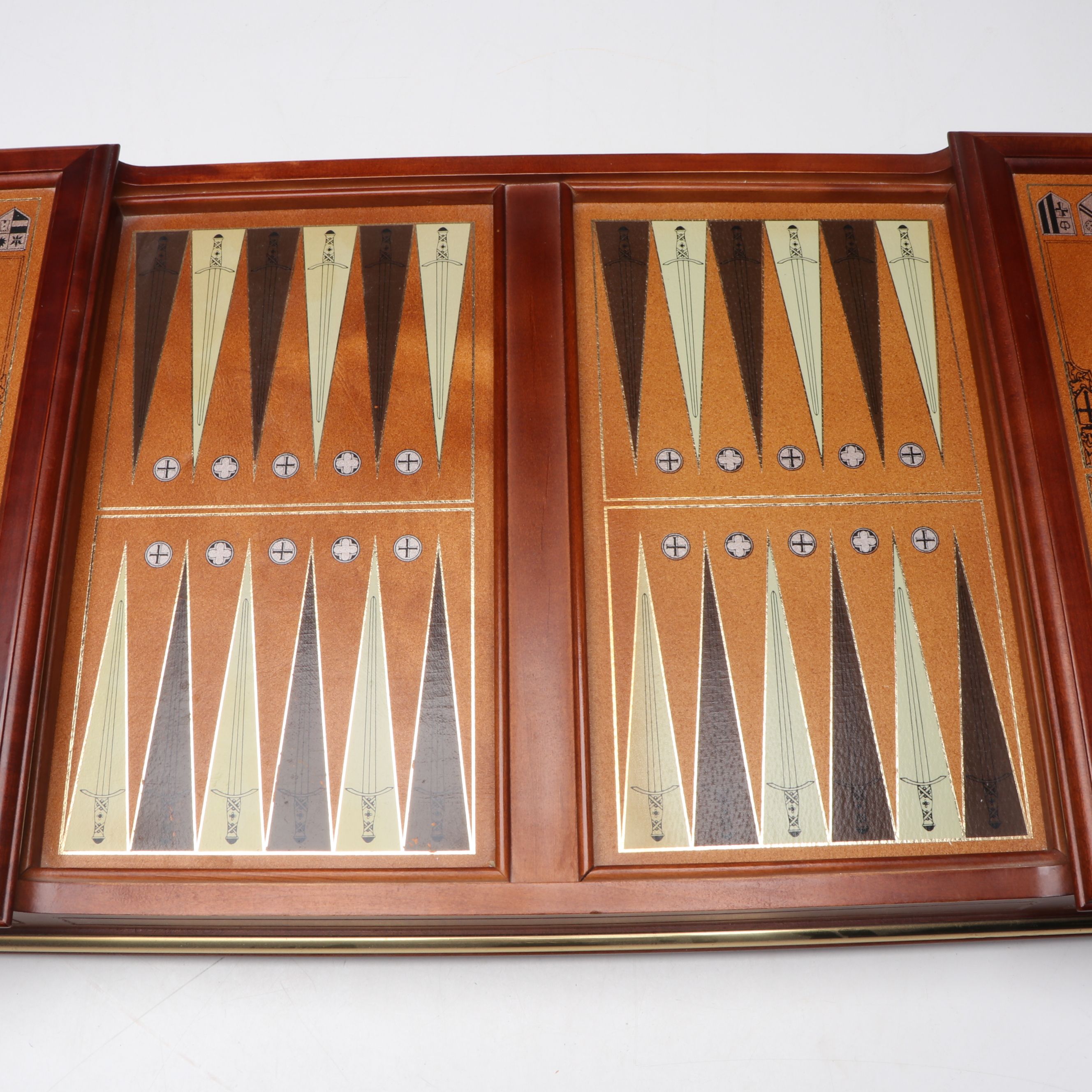 Franklin Mint "Excalibur" Limited Edition Backgammon Game Set, Late 20th Century