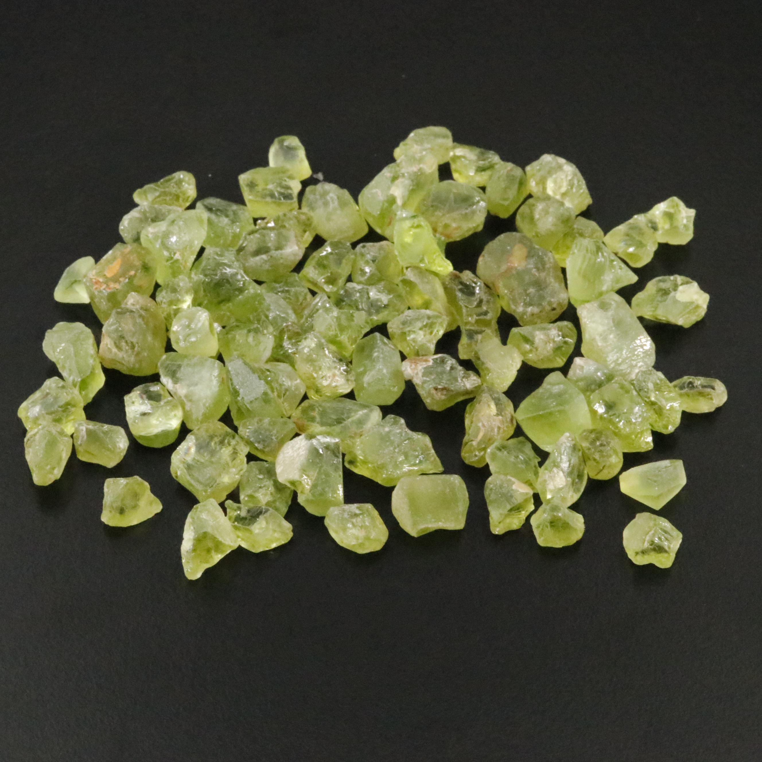 Loose 270.50 CTW Rough Peridots