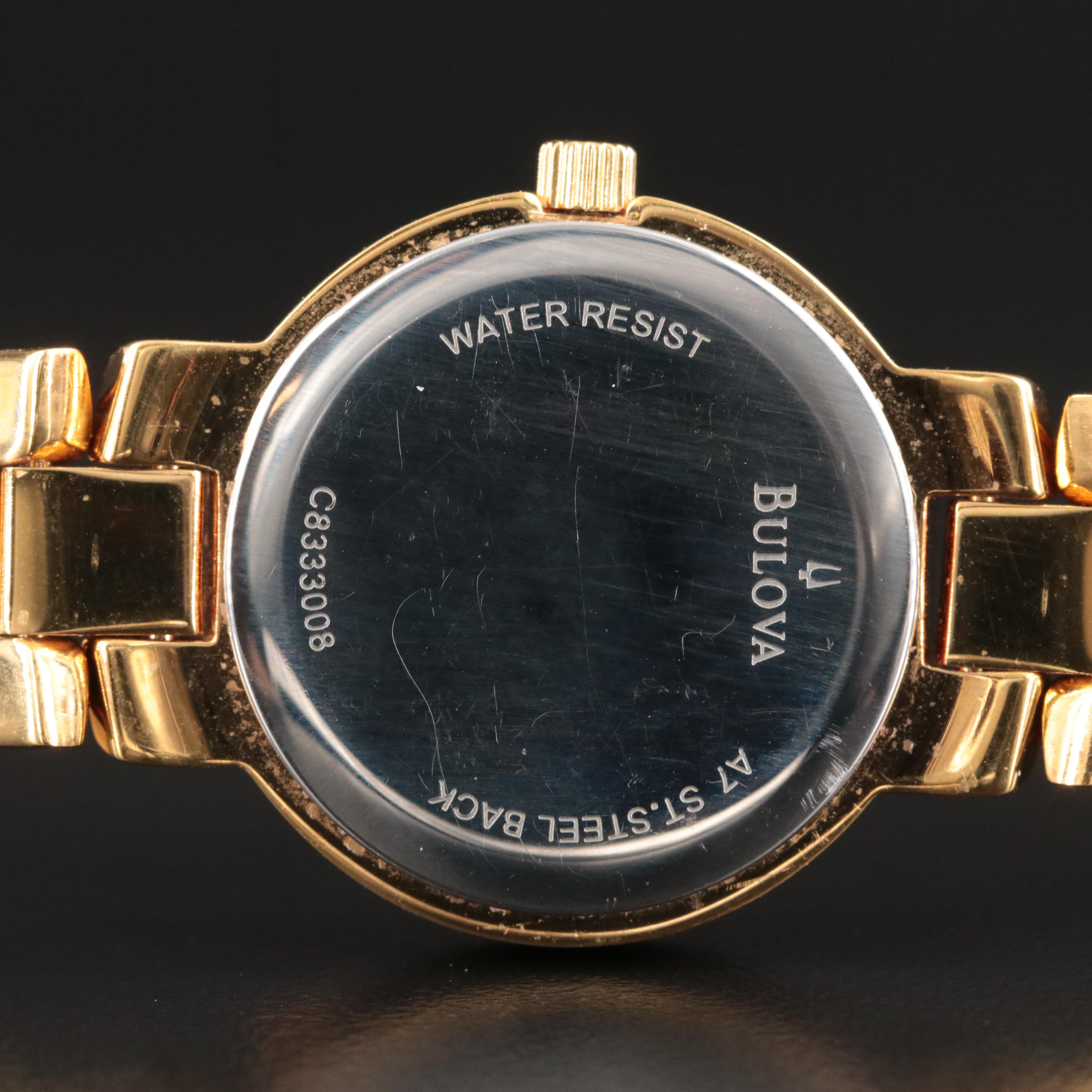 Bulova Gold-Tone Quartz Dress Watch