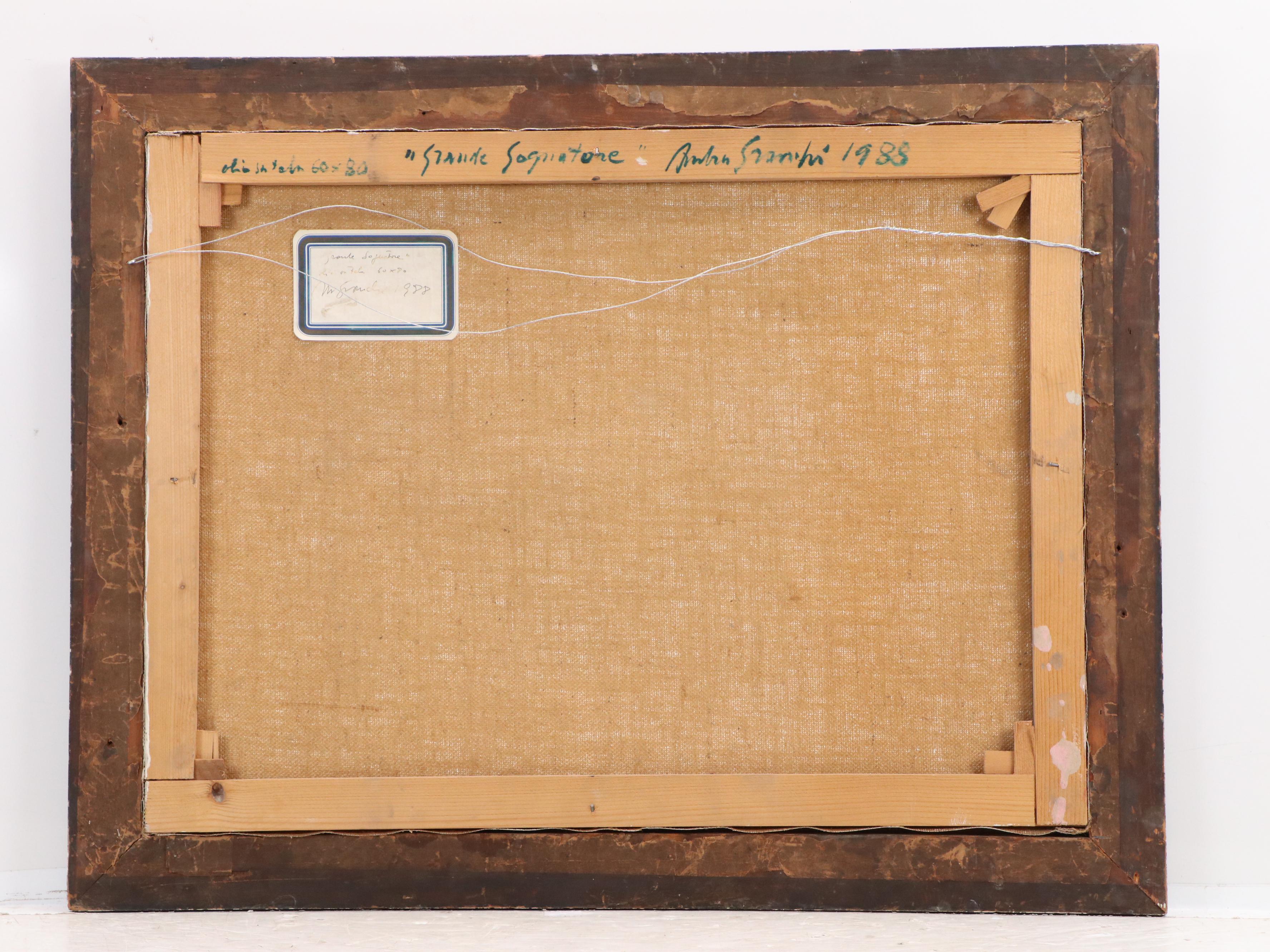 Andrea Granchi Oil Painting "Grande Sognatore (Powerful Dreamer)," 1988