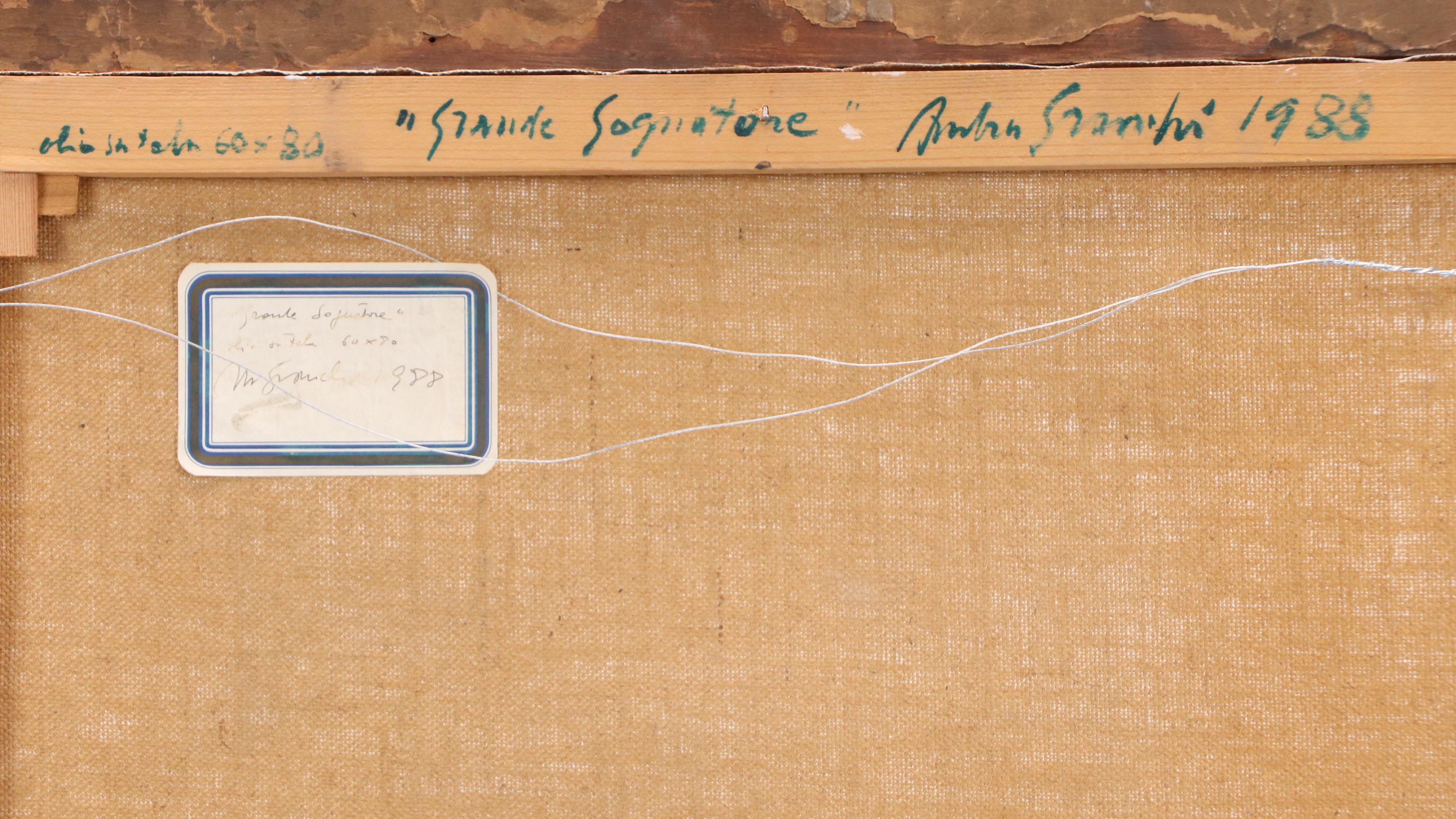 Andrea Granchi Oil Painting "Grande Sognatore (Powerful Dreamer)," 1988