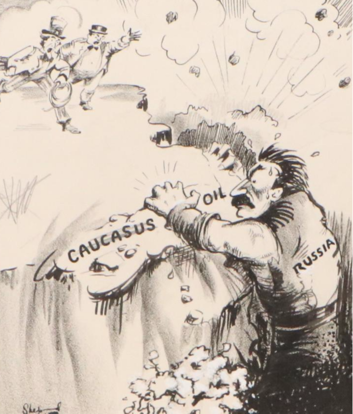 Shepard Mixed Media Cartoons of WWII Eastern Front Military Campaigns, 1940s