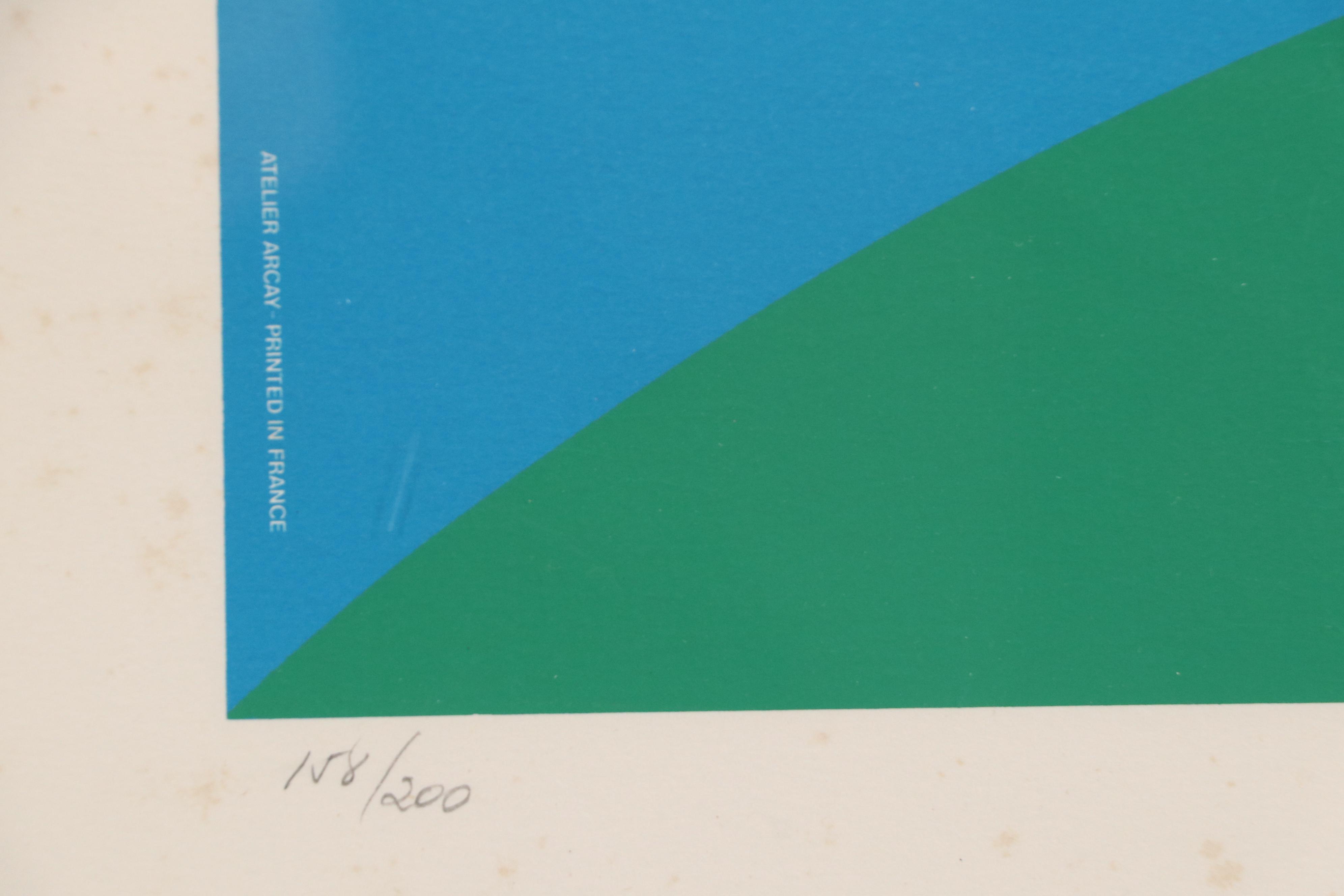 Yaacov Agam Guggenheim Exhibition Serigraph "Panoramagam," 1980