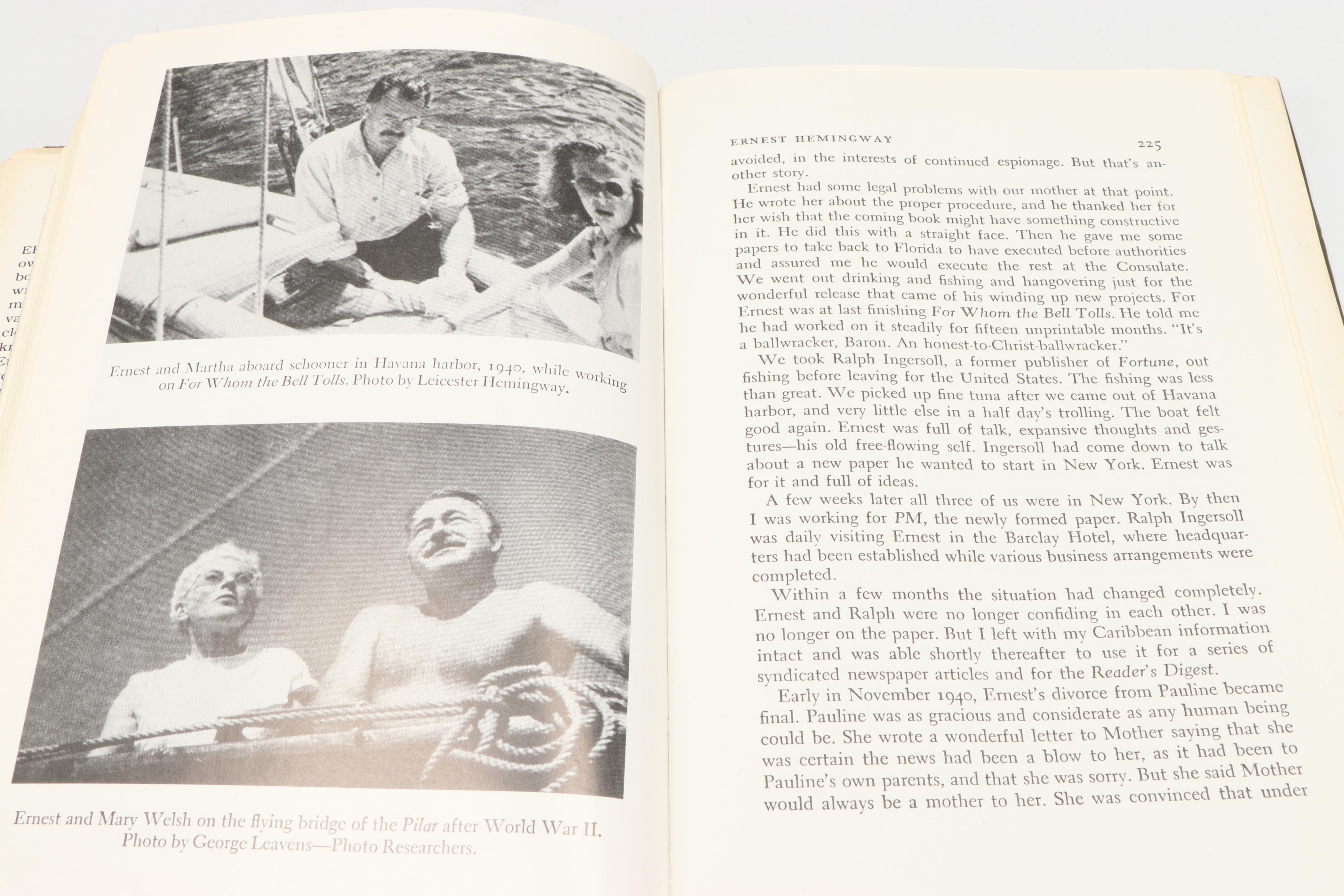 Signed Second Edition "My Brother, Ernest Hemingway" by Leicester Hemingway