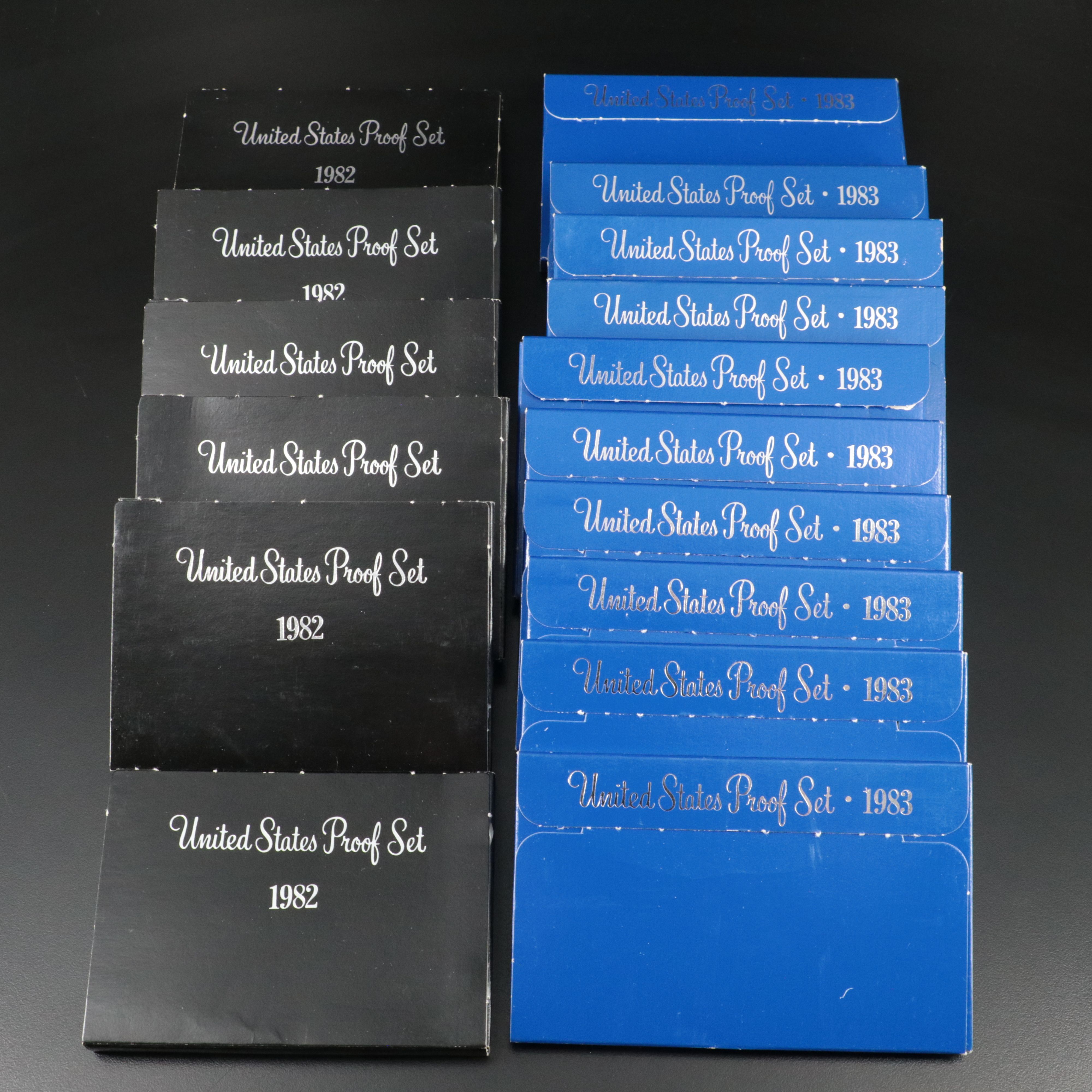 Sixteen United States Modern Proof Sets
