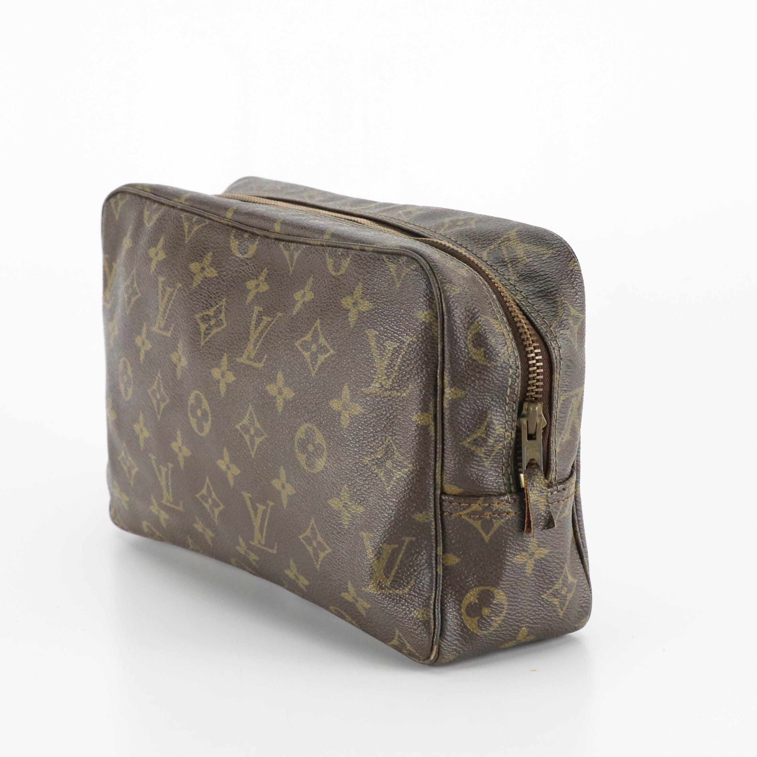 Vintage Louis Vuitton Trousse Toilette 28 Pouch in Monogram Canvas