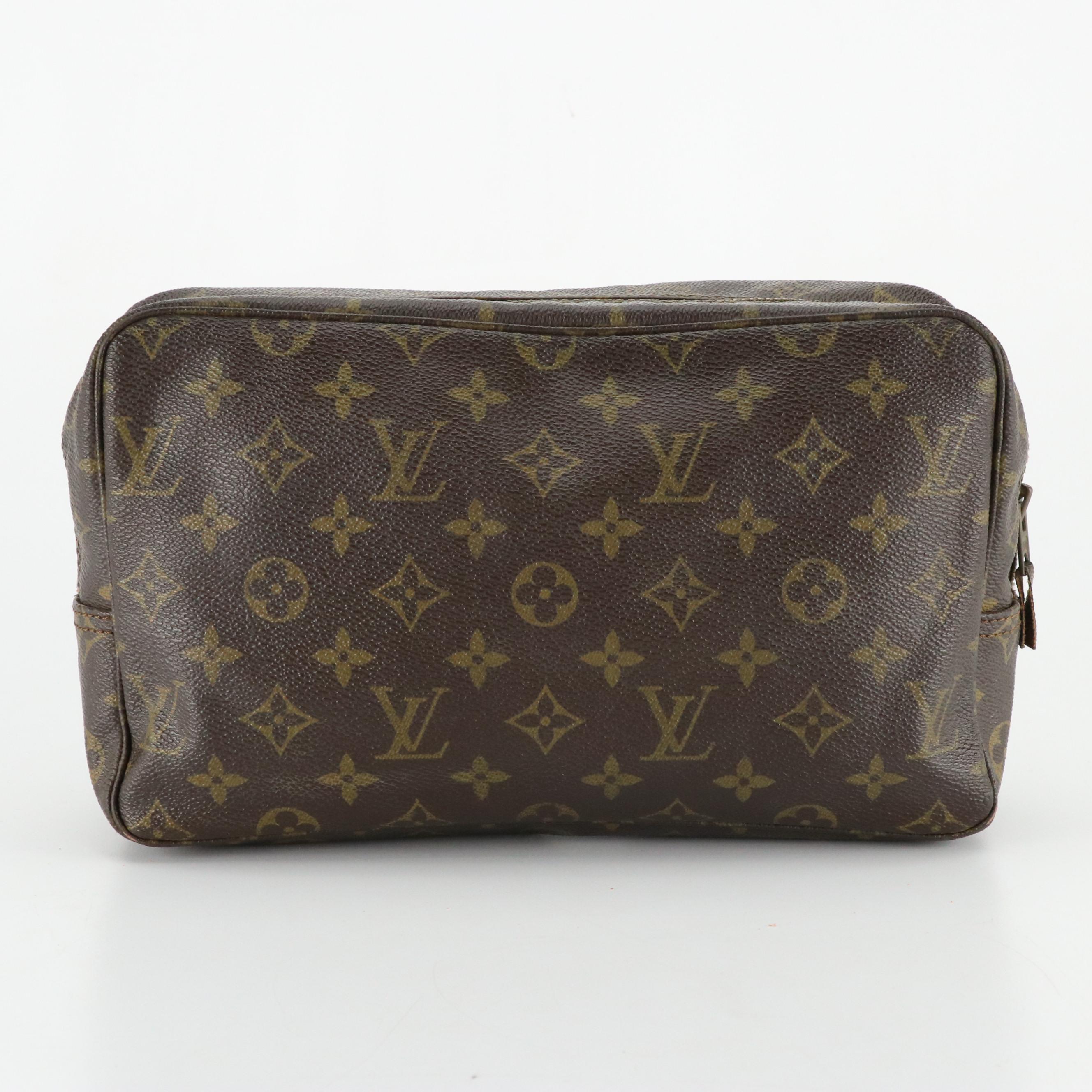 Vintage Louis Vuitton Trousse Toilette 28 Pouch in Monogram Canvas