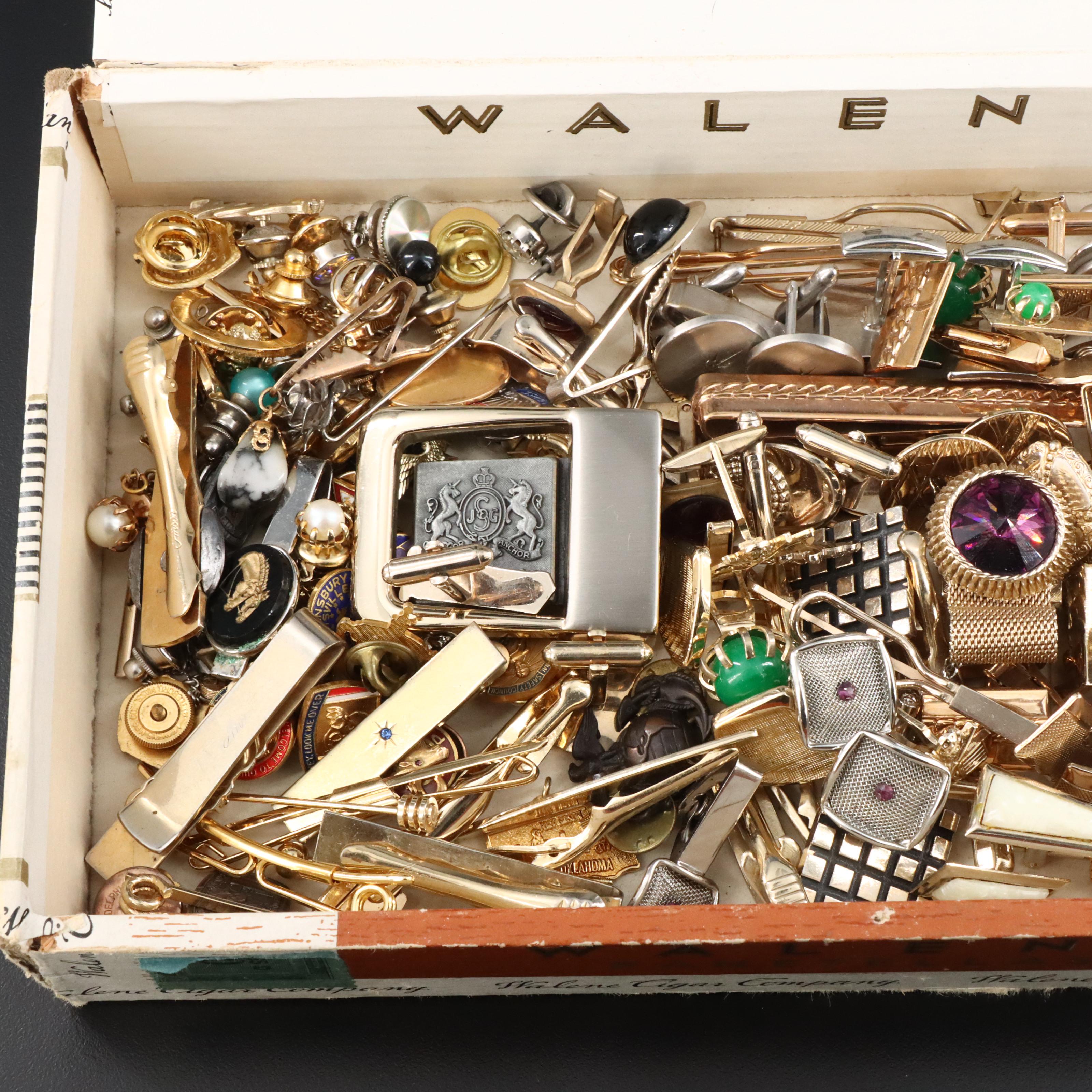 Vintage Cufflink and Pin Collection