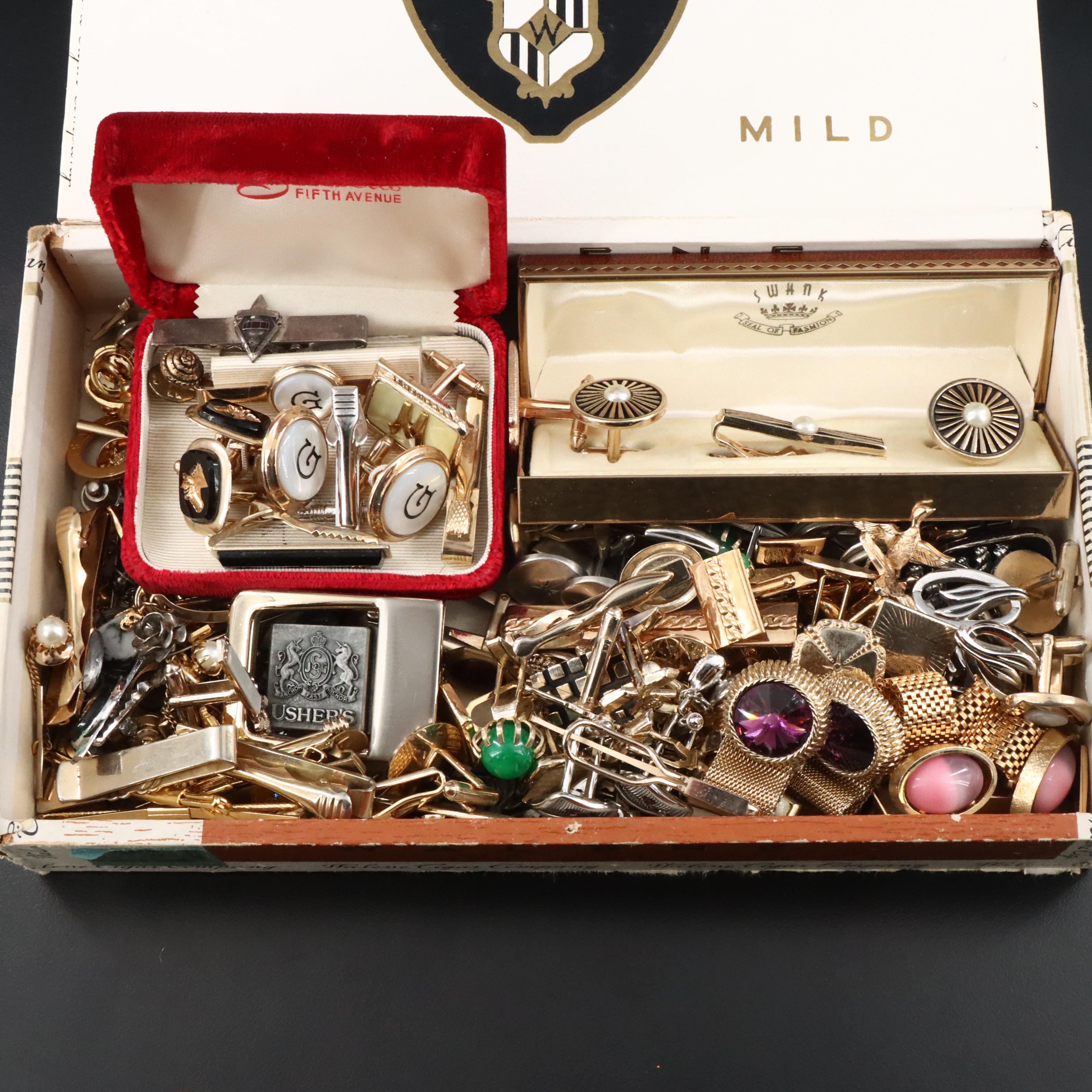 Vintage Cufflink and Pin Collection