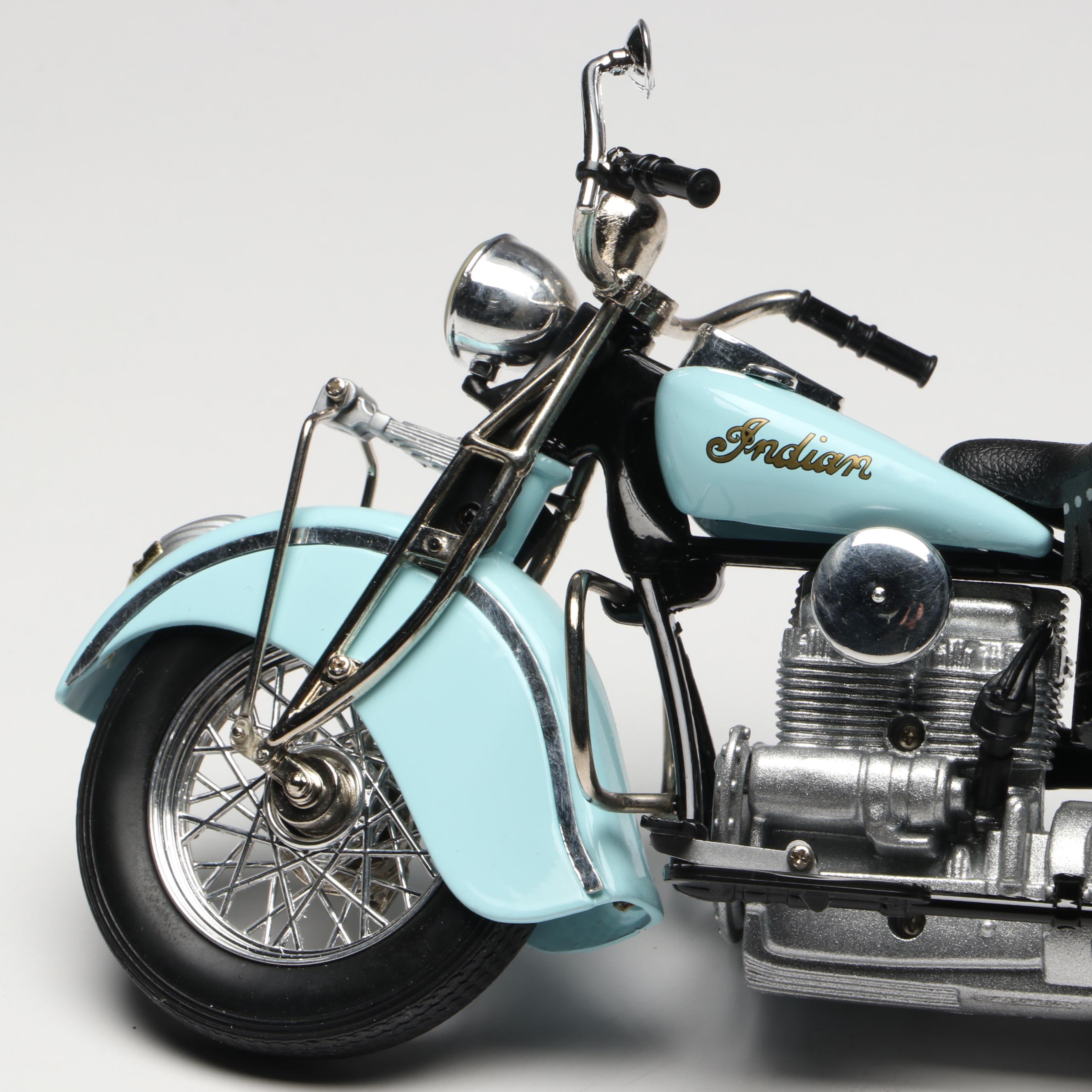 Harley-Davidson "Tin Toy" Vintage Model Motorcycle with Ceramic Mug