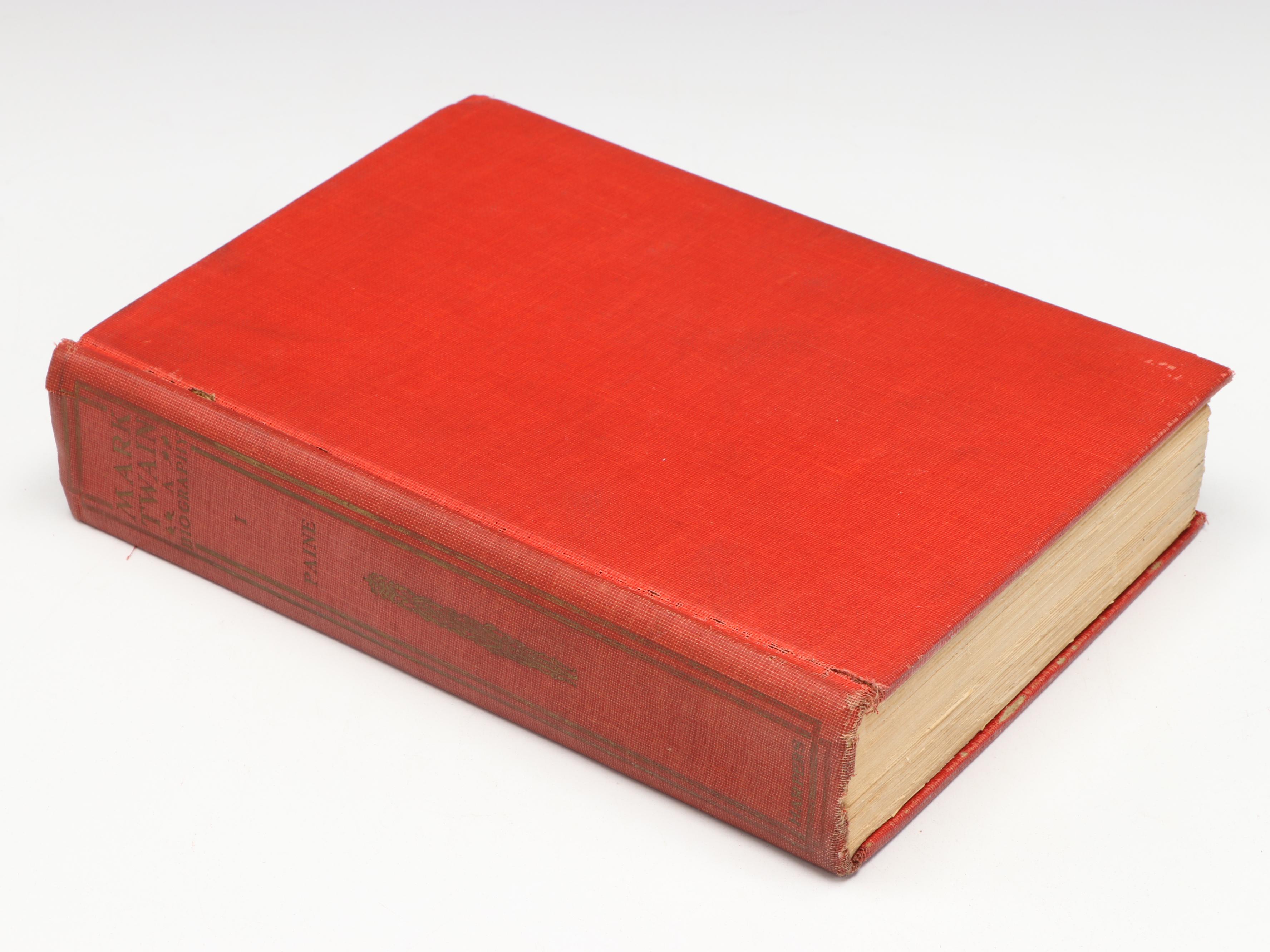 "Mark Twain: A Biography" Three-Volume Set by Albert Bigelow Paine and More