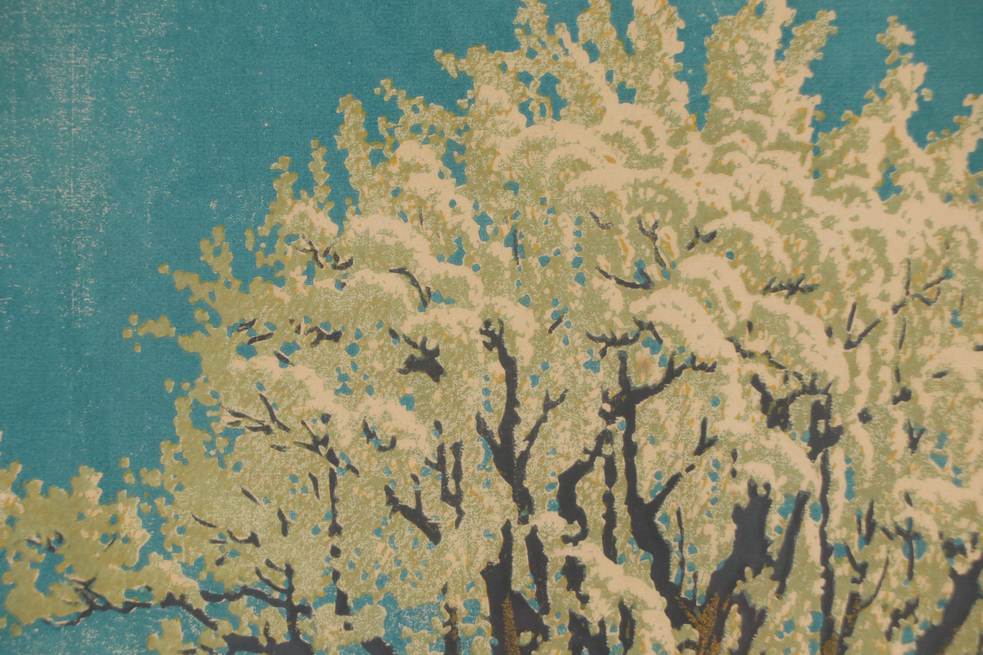 Gustave Baumann Woodcut "Processional," 1951