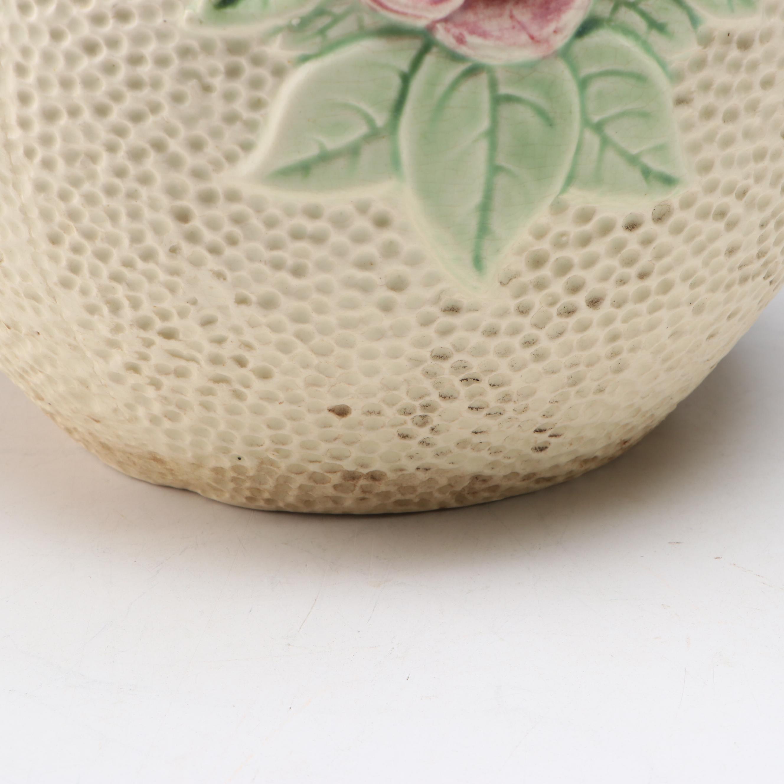 Roseville Pottery Embossed Floral Planter